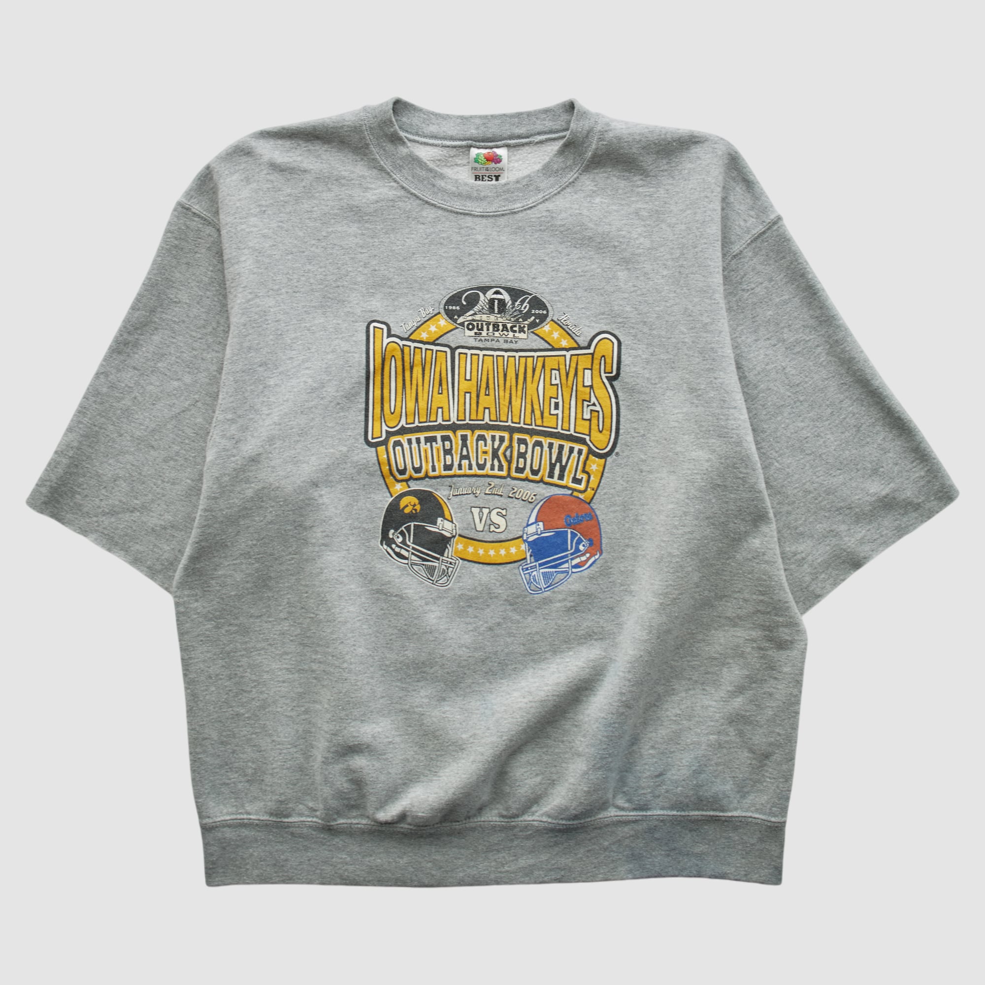 Iowa Hawkeyes 2006 Pullover Sweatshirt - Heather Gray - S