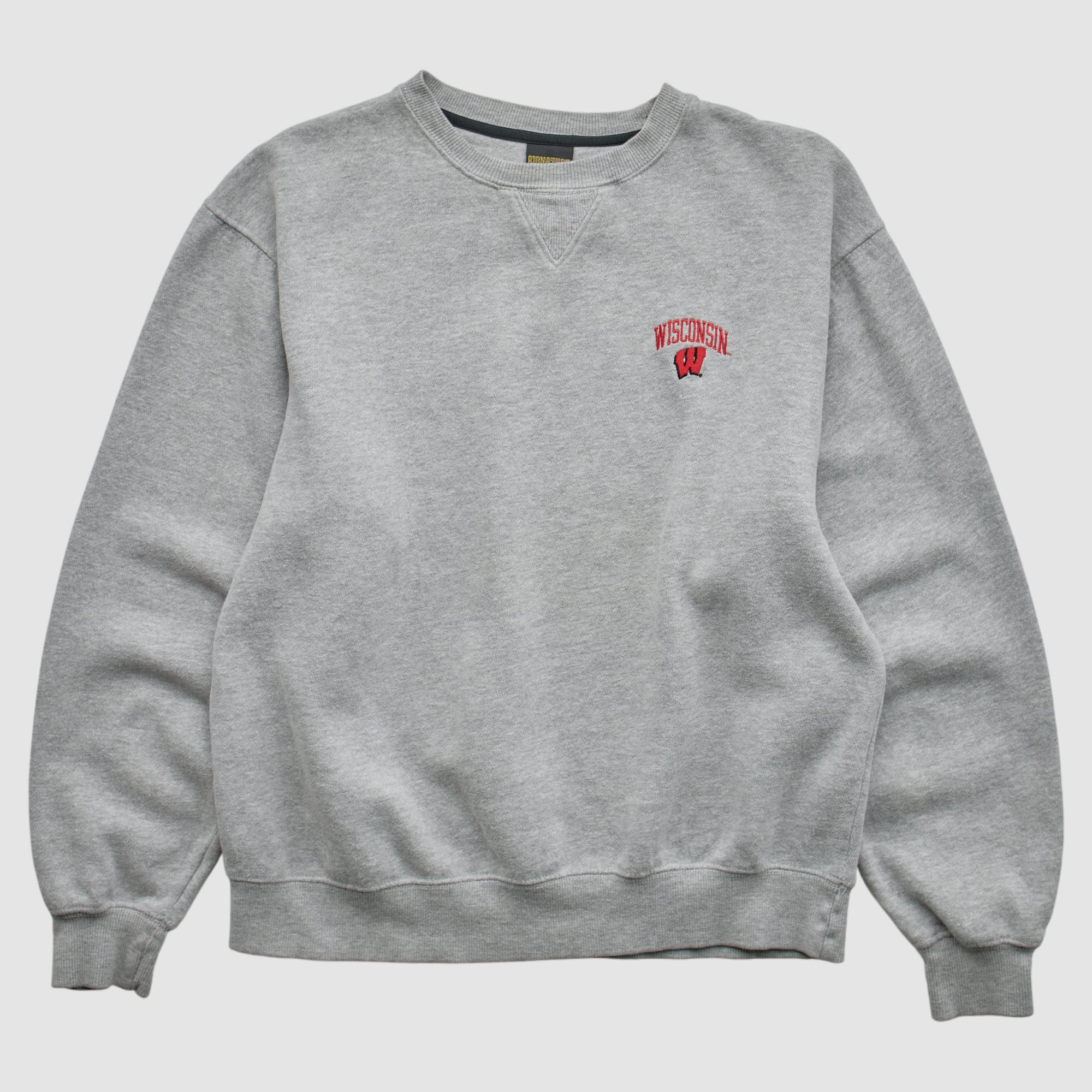 Wisconsin Badgers Signature Concepts 2000s Pullover Sweatshirt - Heather Gray - XS