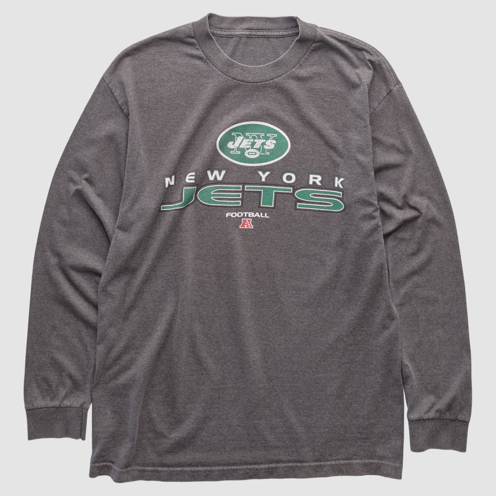 New York Jets 2010s Long Sleeve T-shirt - Dark Heather Gray - M