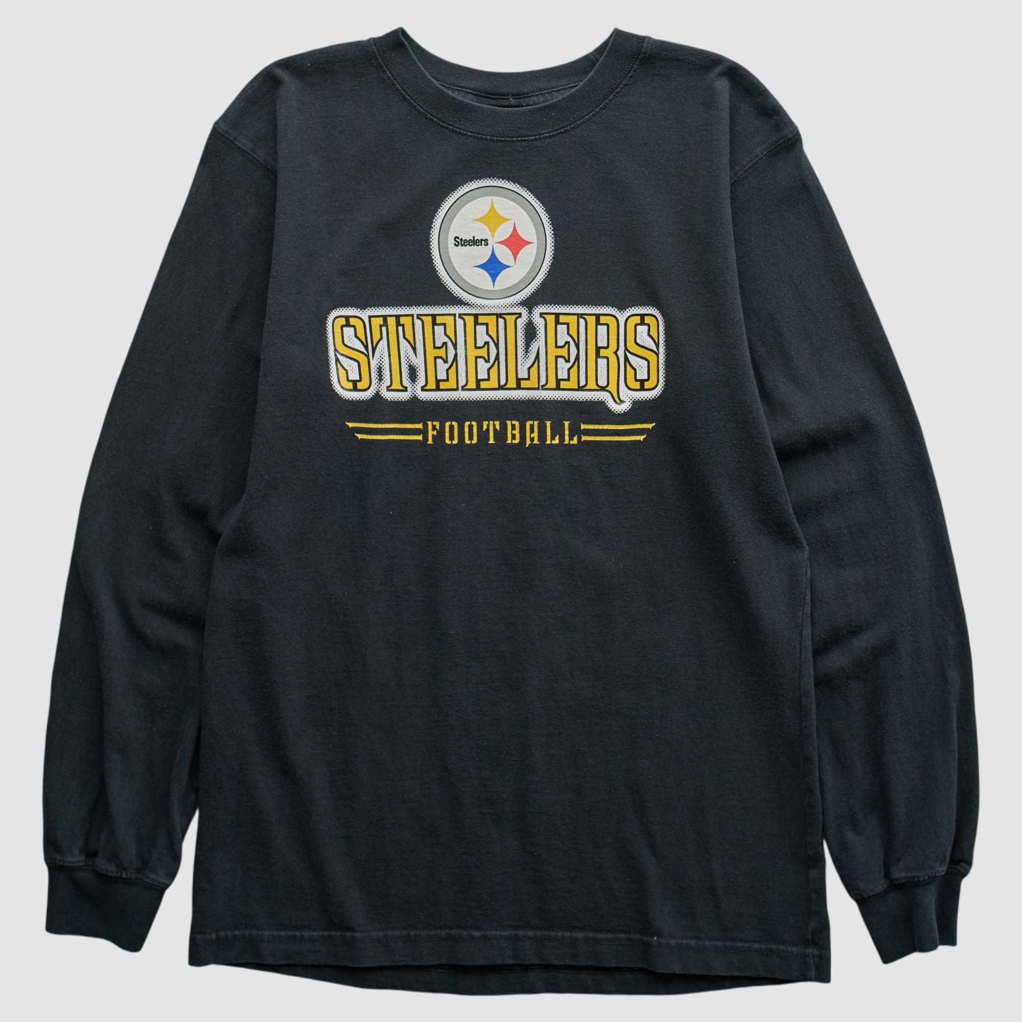 Pittsburgh Steelers Reebok 2000s Long Sleeve T-shirt - Black - S