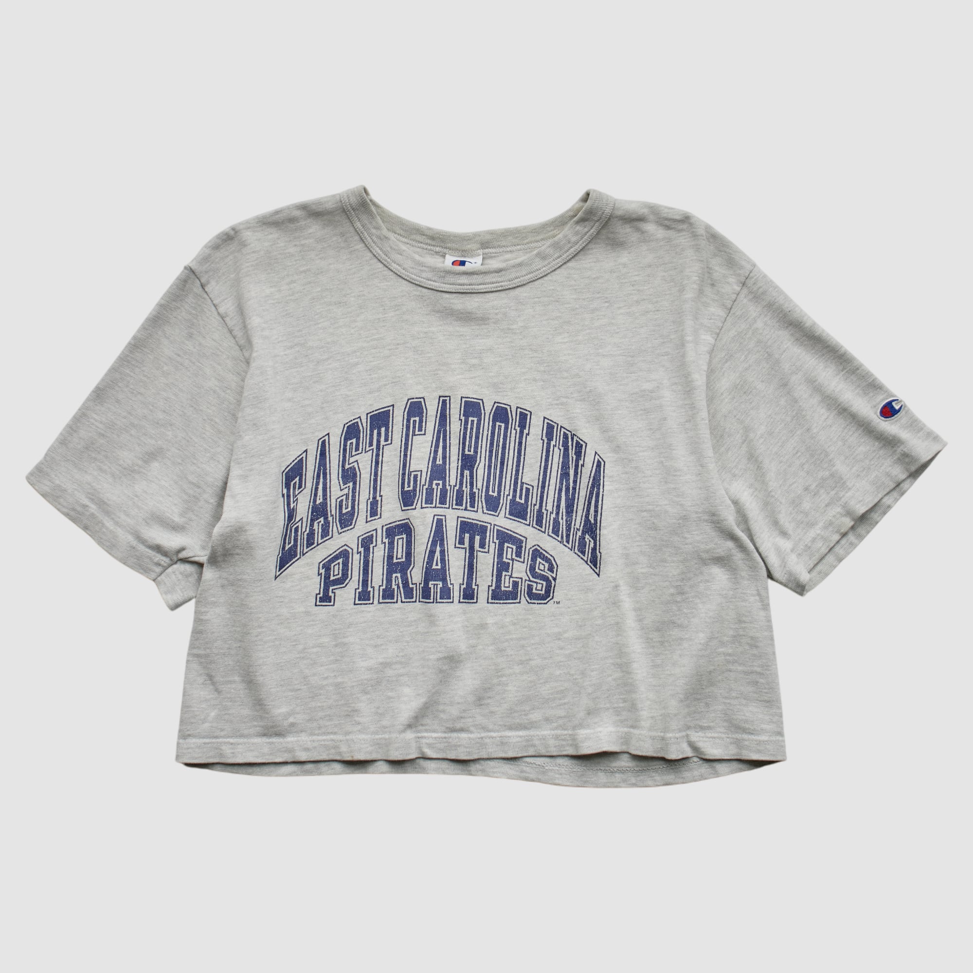 ECU Pirates Champion 90s T-shirt - Heather Gray - XS