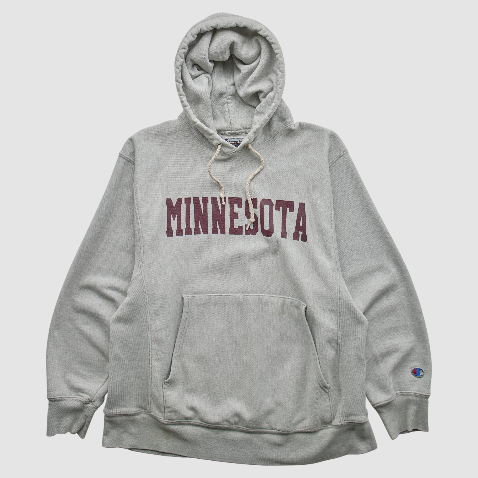 Minnesota Golden Gophers Champion 2000s Hooded Pullover Sweatshirt - Heather Gray - XS