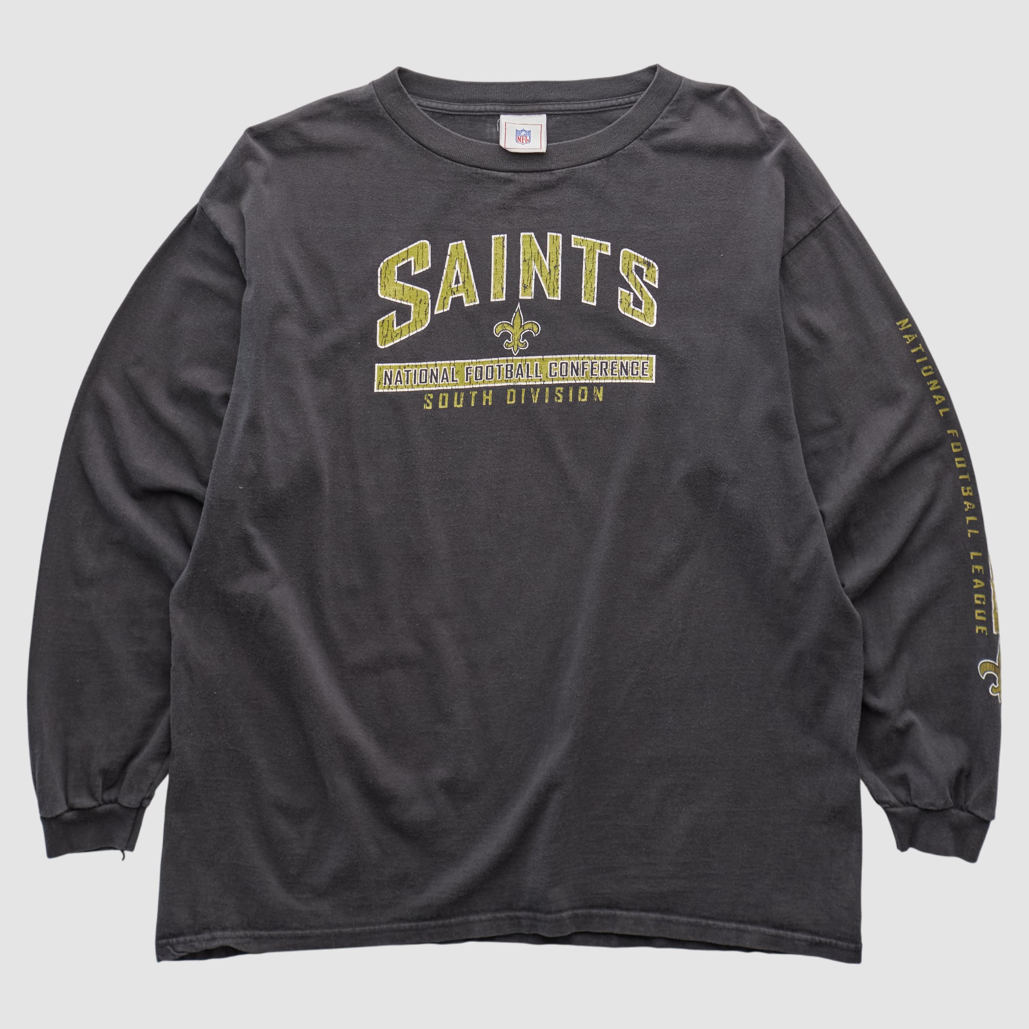 New Orleans Saints NFL 2000s Long Sleeve T-shirt - Charcoal - M
