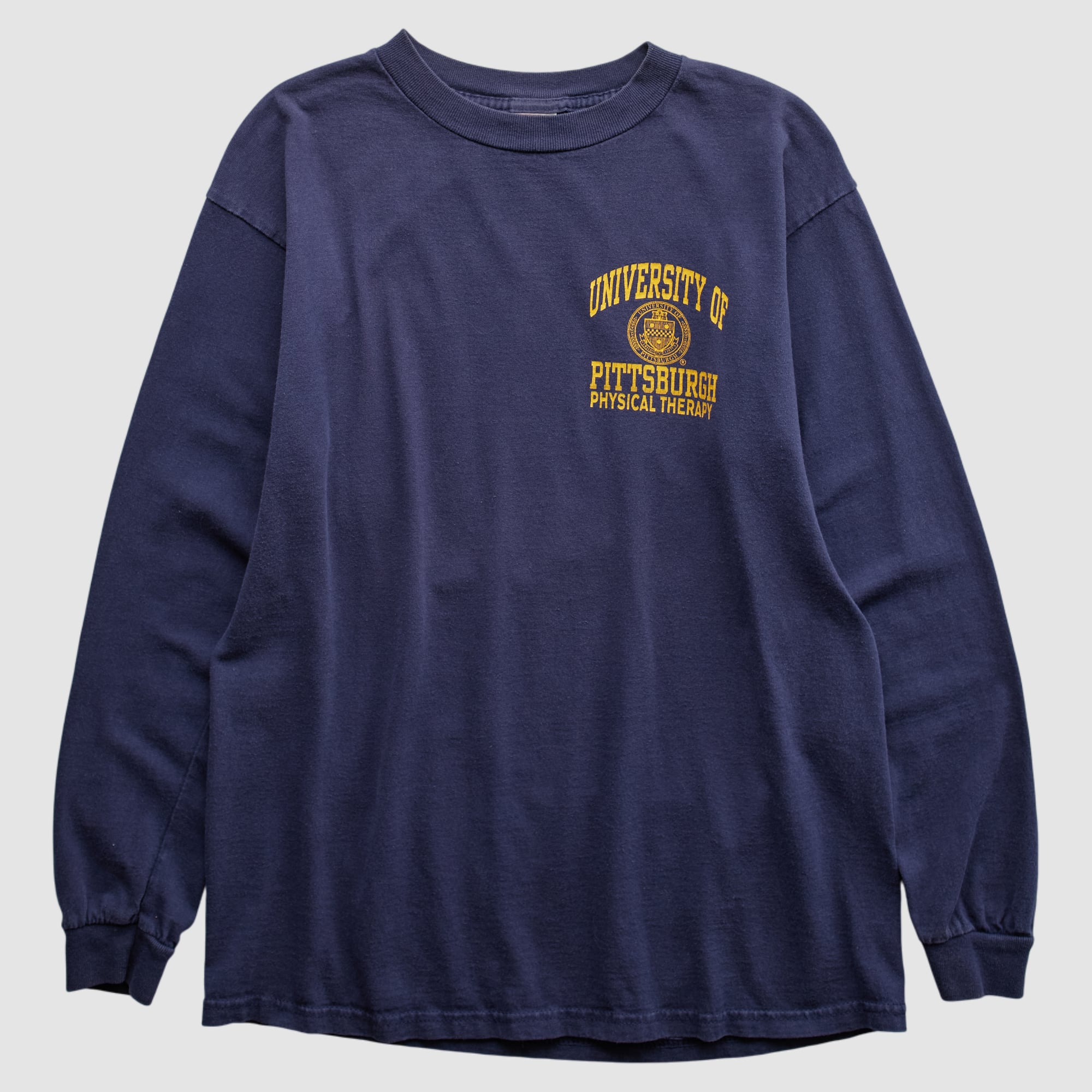 Pitt Panthers Delta 2000s Long Sleeve T-shirt - Navy - S