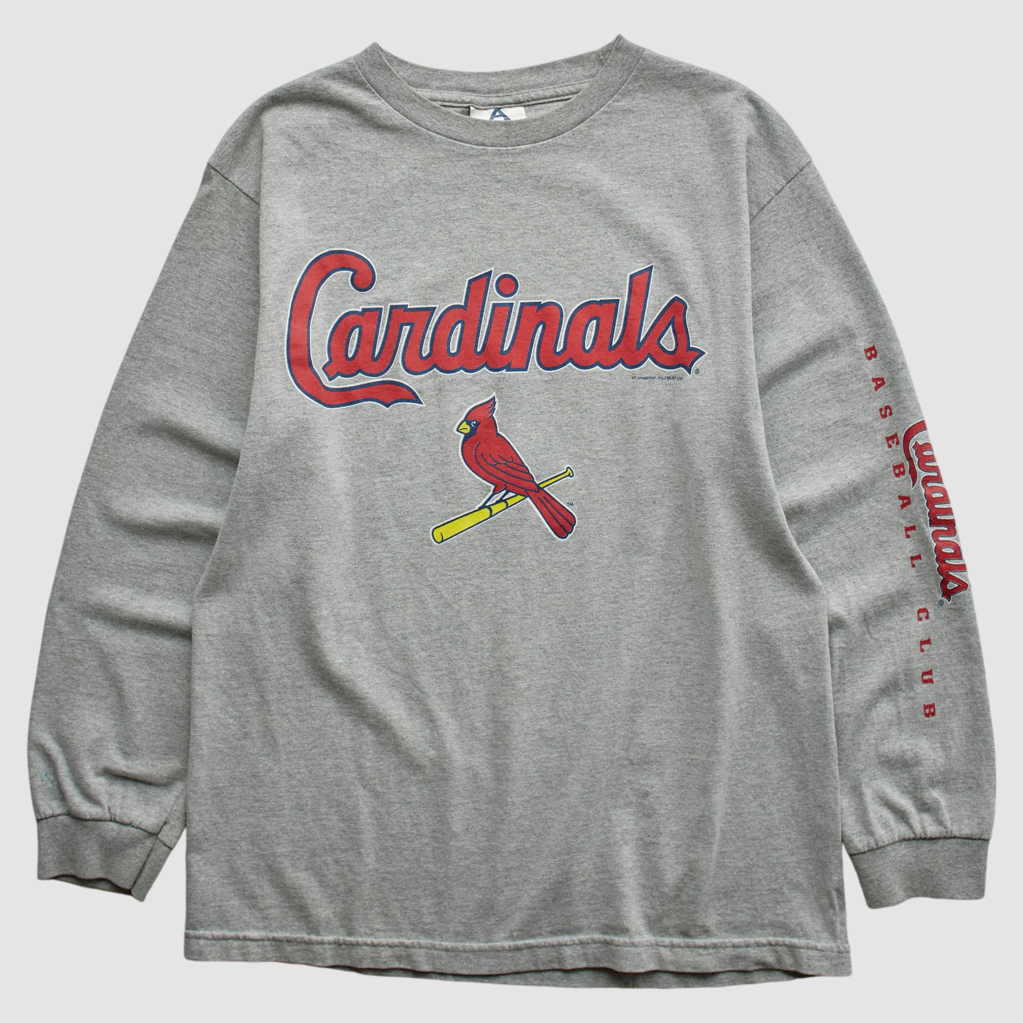 St. Louis Cardinals 2000s Long Sleeve T-shirt - Heather Gray - S