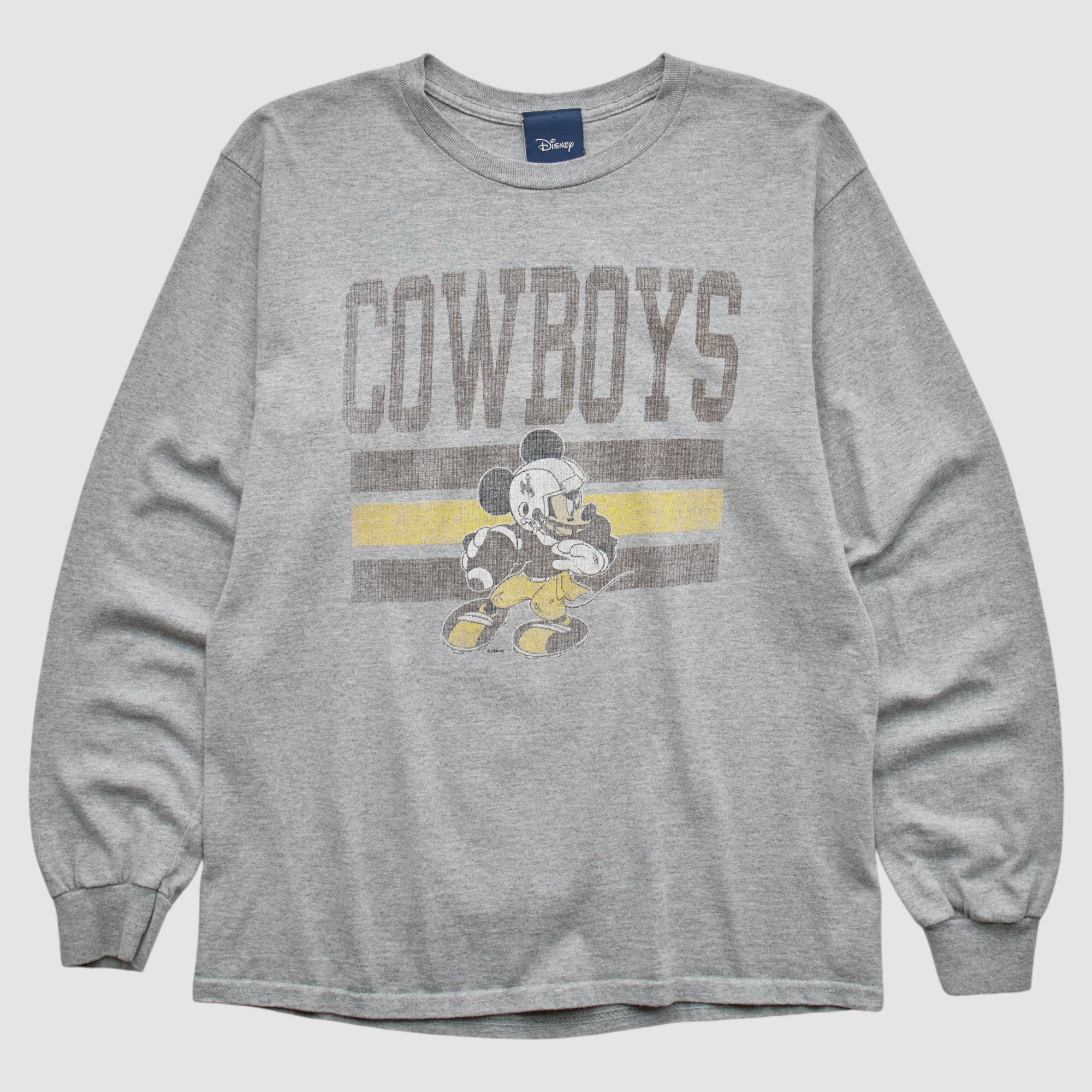 Wyoming Cowboys Blue 84 2000s Long Sleeve T-shirt - Heather Gray - S