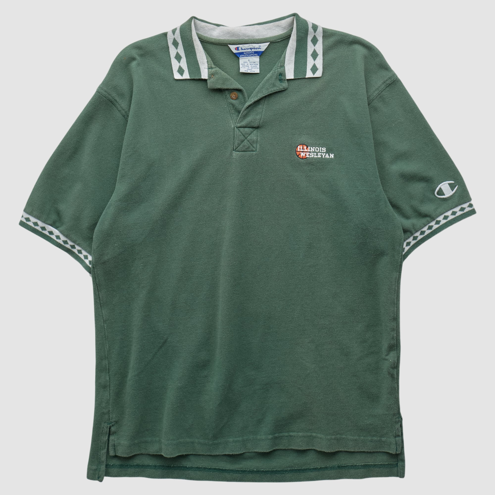 Champion 2000s Polo - Green - M