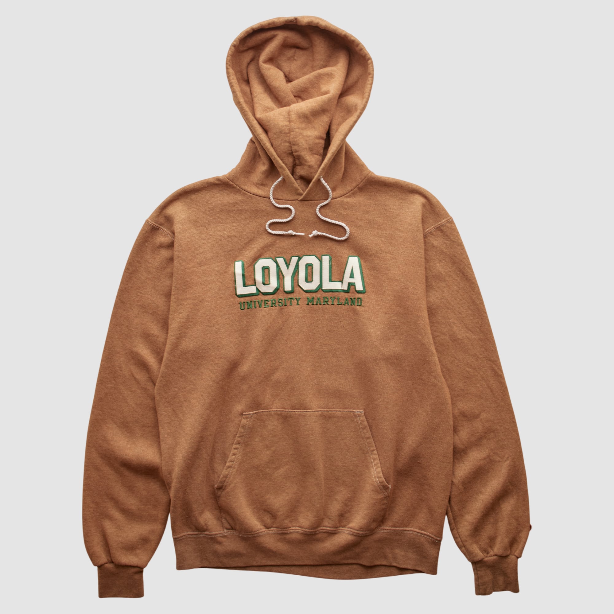 Loyola Greyhounds Champion 2000s Hooded Pullover Sweatshirt - Tan - S