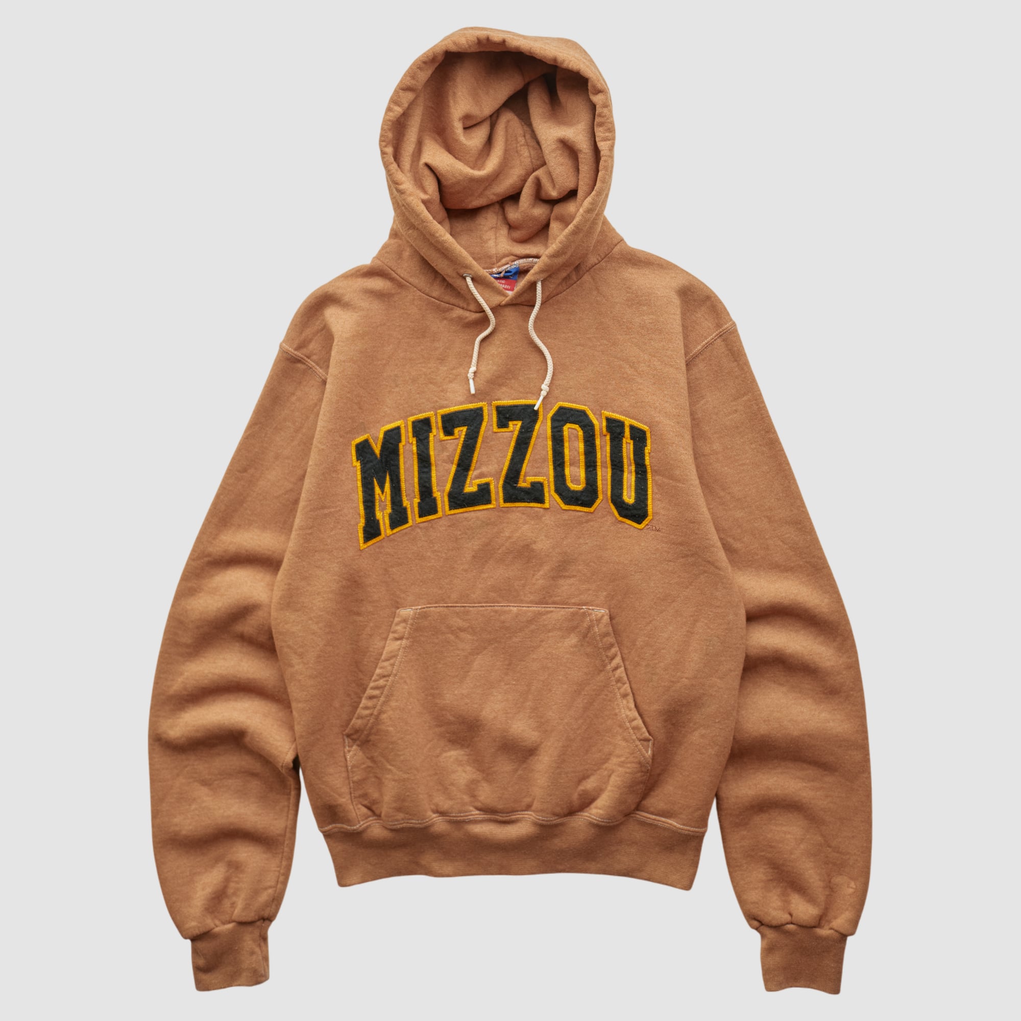 Missouri Tigers Champion 2000s Hooded Pullover Sweatshirt - Tan - XS