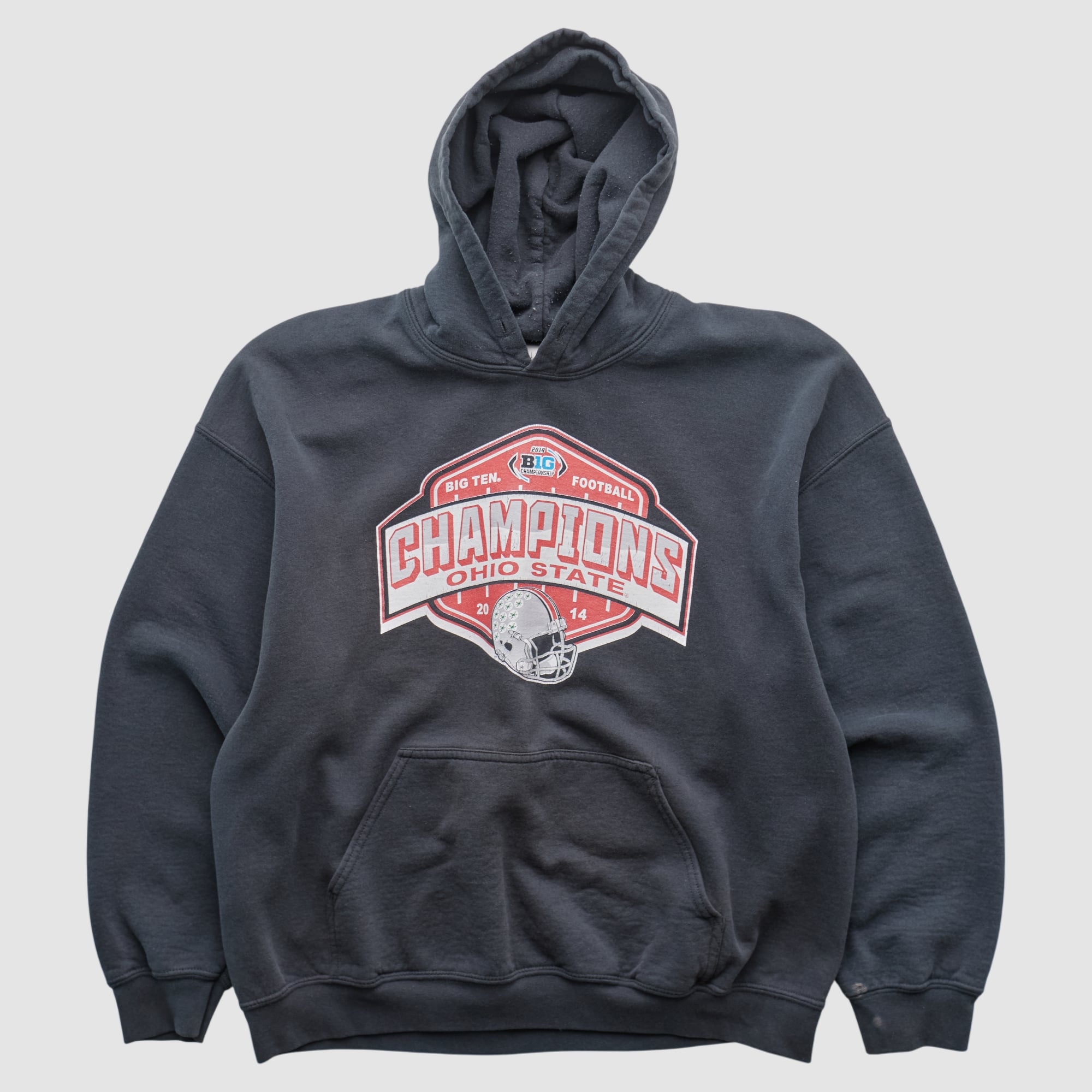 Ohio State Buckeyes Blue 84 2014 Hooded Pullover Sweatshirt - Charcoal - M