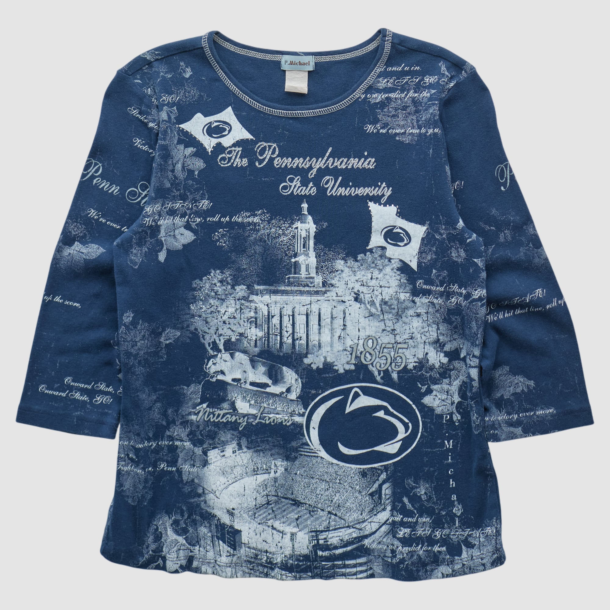 Penn State Nittany Lions P. Michael 2000s Top - Navy - XXS
