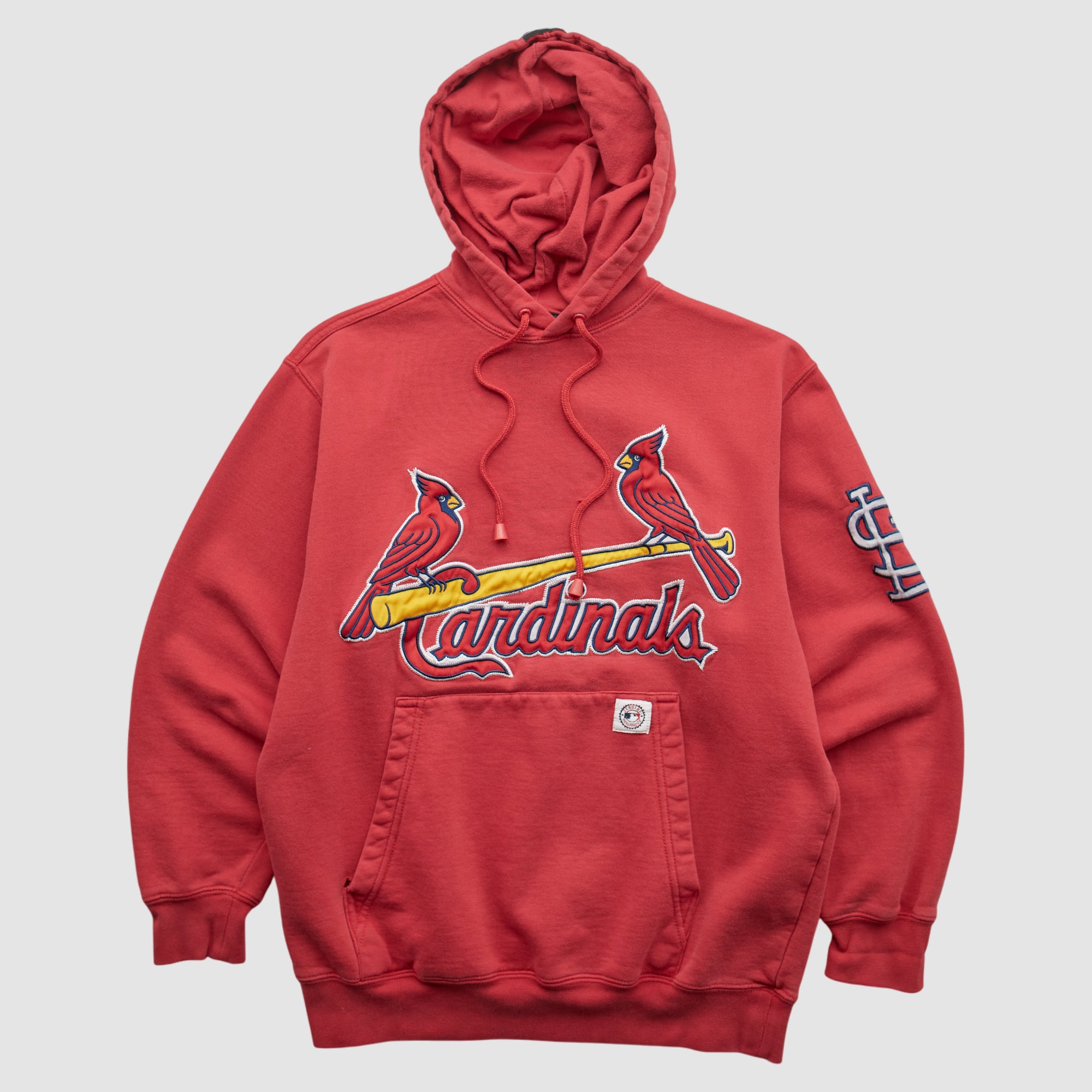 St. Louis Cardinals Stitches 2000s Hooded Pullover Sweatshirt - Red - XS