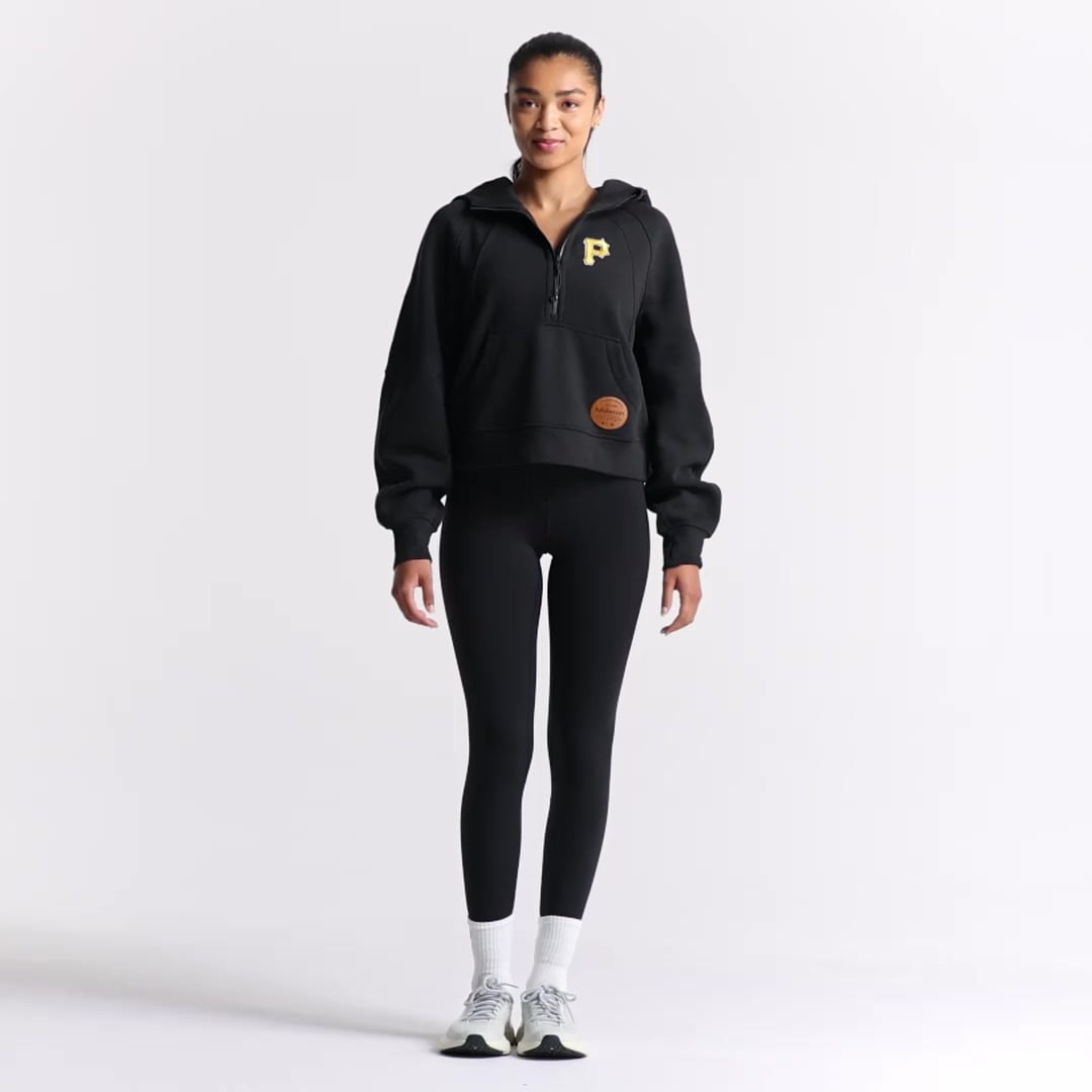Women's Pittsburgh Pirates lululemon Black Scuba Oversized Half