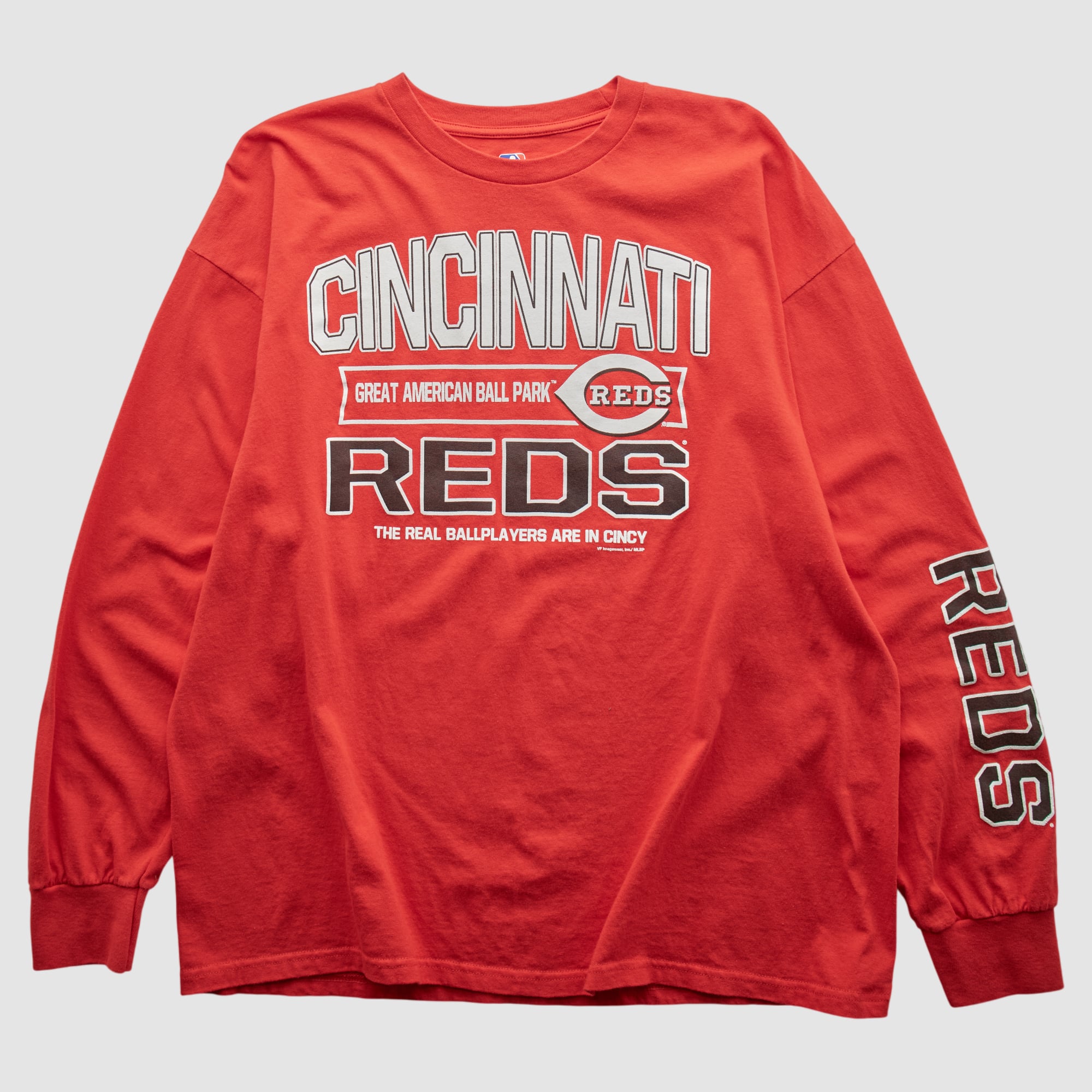 Cincinnati Reds Genuine Merchandise 2000s Long Sleeve T-shirt - Red - XL