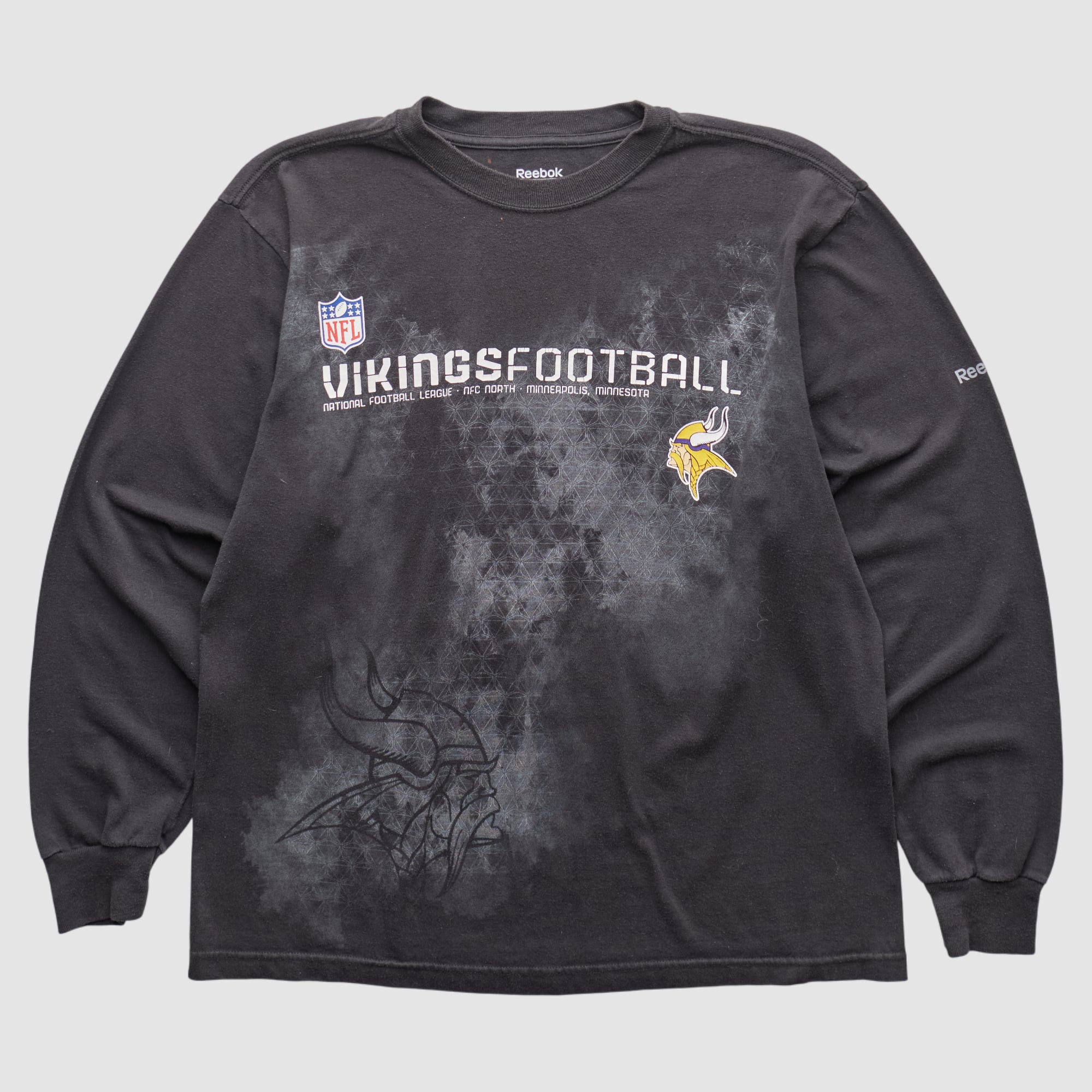Minnesota Vikings Reebok 2000s Long Sleeve T-shirt - Black - L