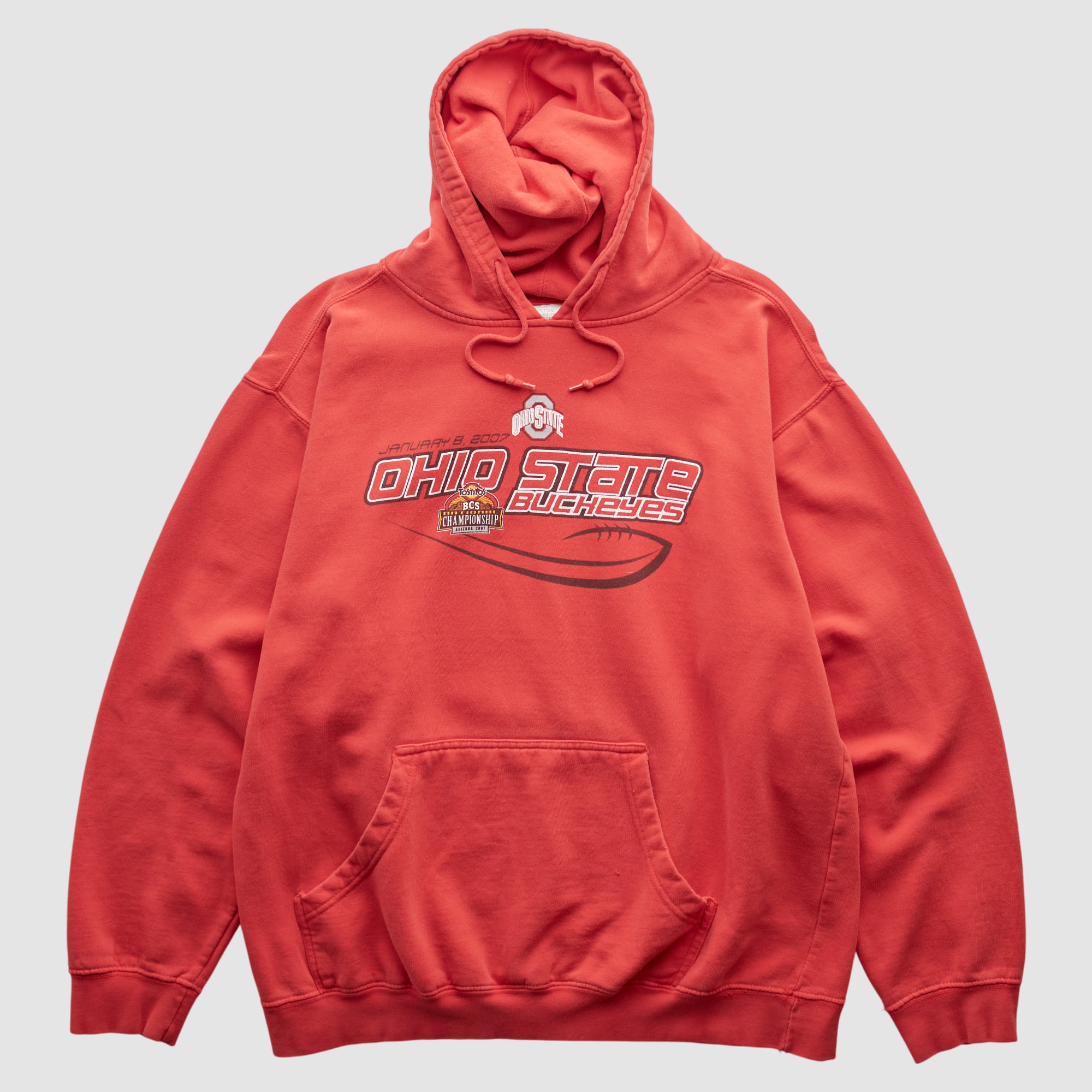 Ohio State Buckeyes 2007 Hooded Pullover Sweatshirt - Red - S
