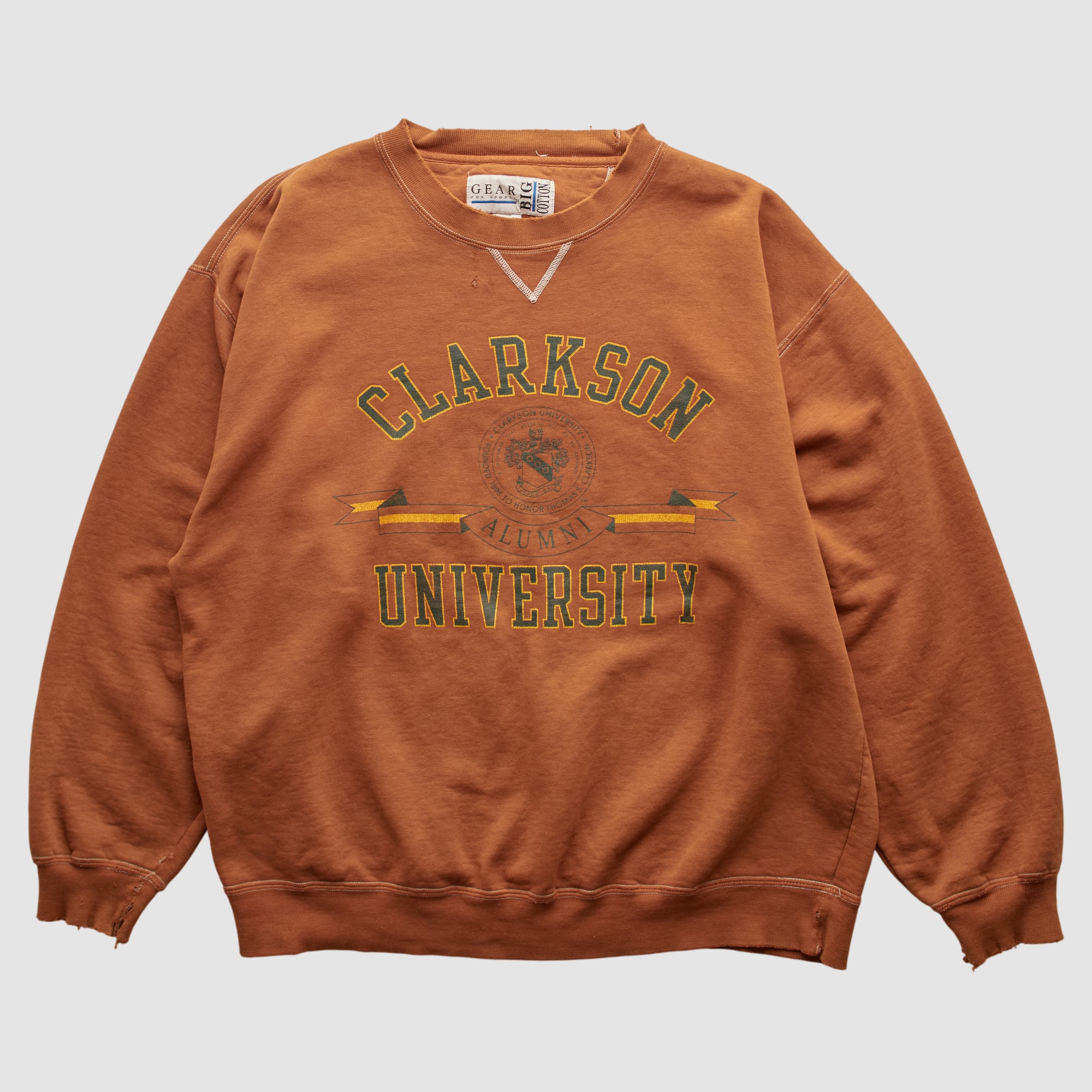 Clarkson Golden Knights Gear For Sports 90s Pullover Sweatshirt - Brown - L