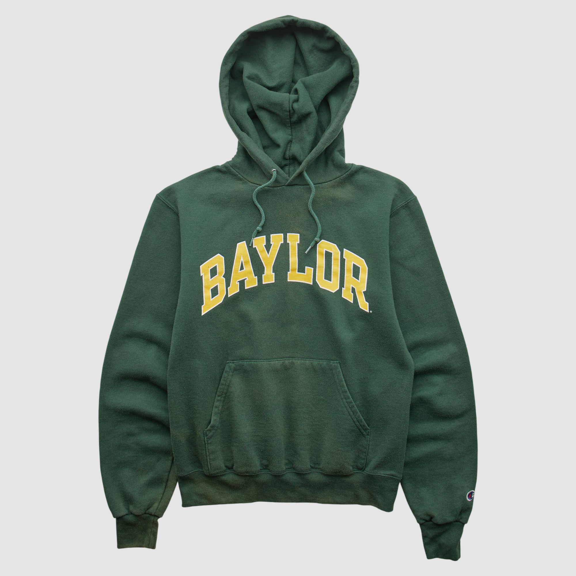 Baylor Bears Champion 2000s Hooded Pullover Sweatshirt - Green - XXS