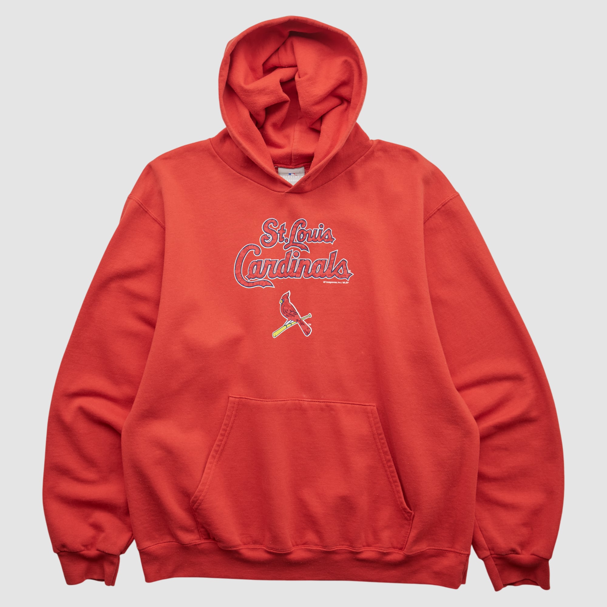 St. Louis Cardinals Genuine Merchandise 2000s Hooded Pullover Sweatshirt - Red - S
