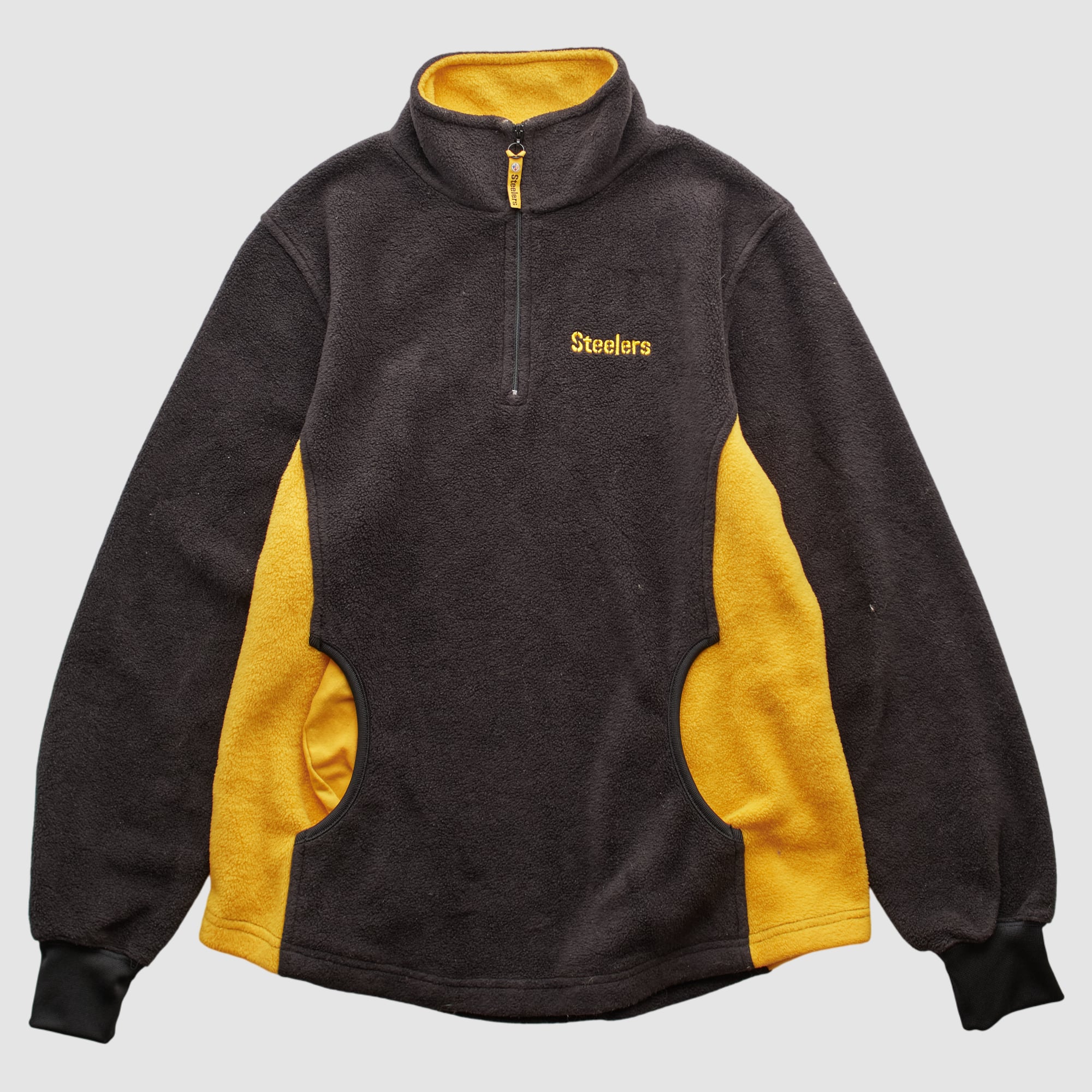 Pittsburgh Steelers NFL 2000s 1/4 Zip Sweatshirt - Black - S
