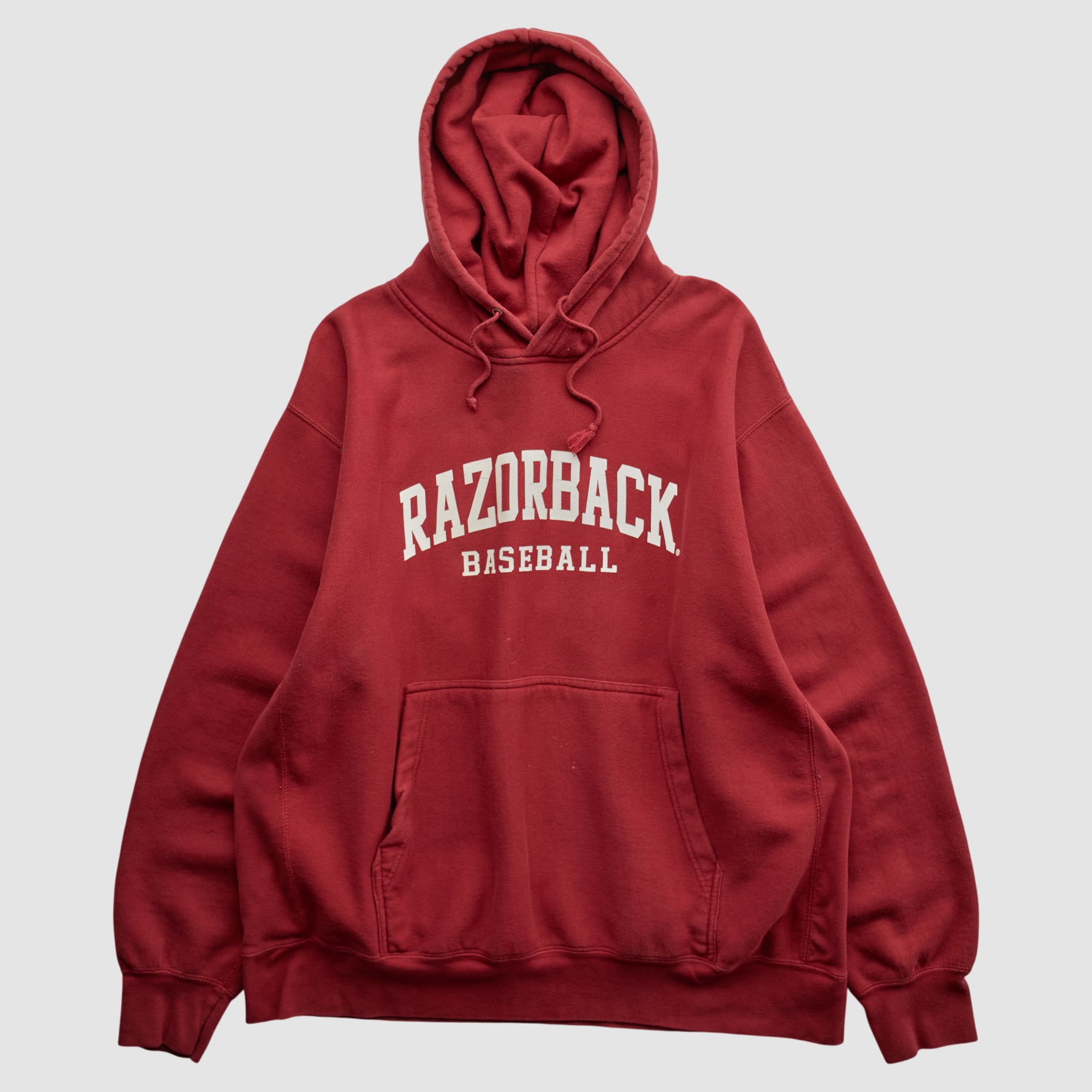 Arkansas Razorbacks MV Sport 2000s Hooded Pullover Sweatshirt - Maroon - 2XL