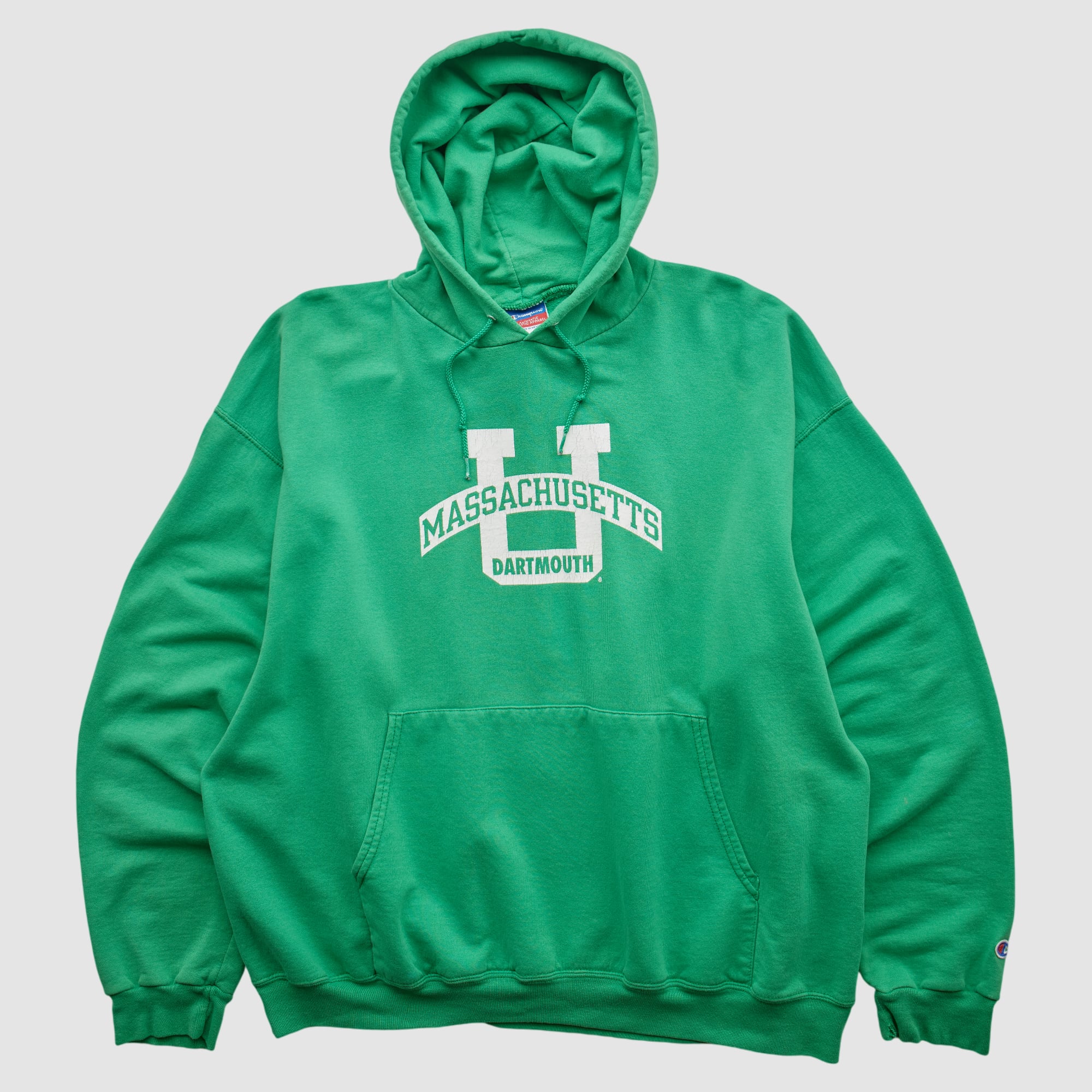 Dartmouth Big Green Champion 2000s Hooded Pullover Sweatshirt - Green - 2XL