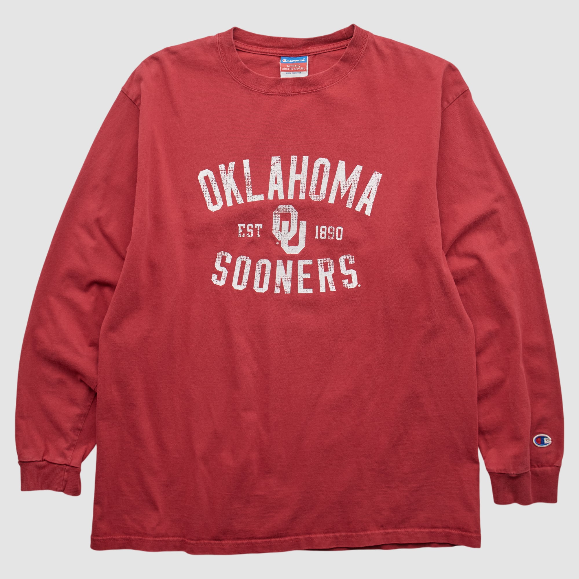 Oklahoma Sooners Champion 2000s Long Sleeve T-shirt - Red - L
