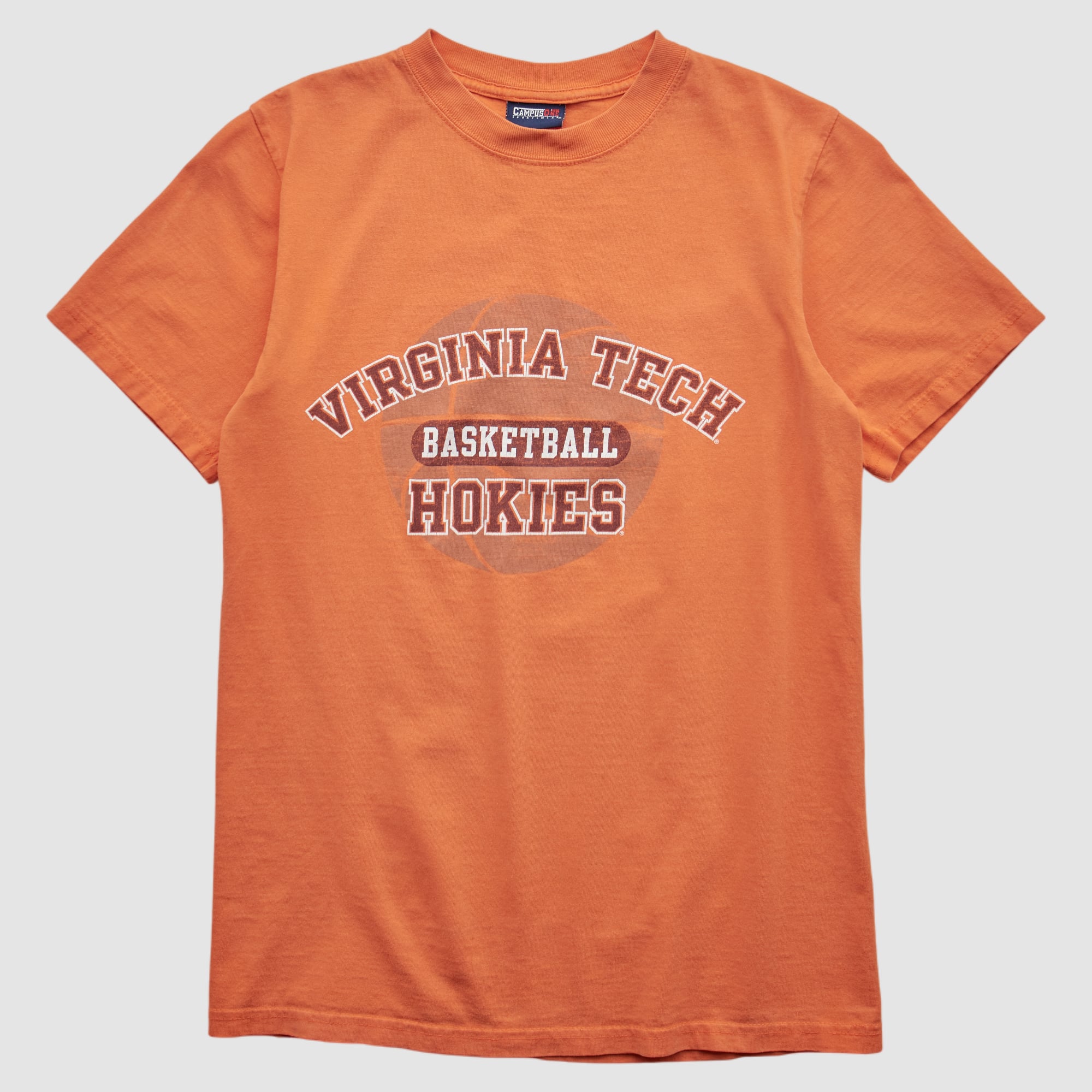 Virginia Tech Hokies Campus One Sportswear 2000s T-shirt - Orange - XS