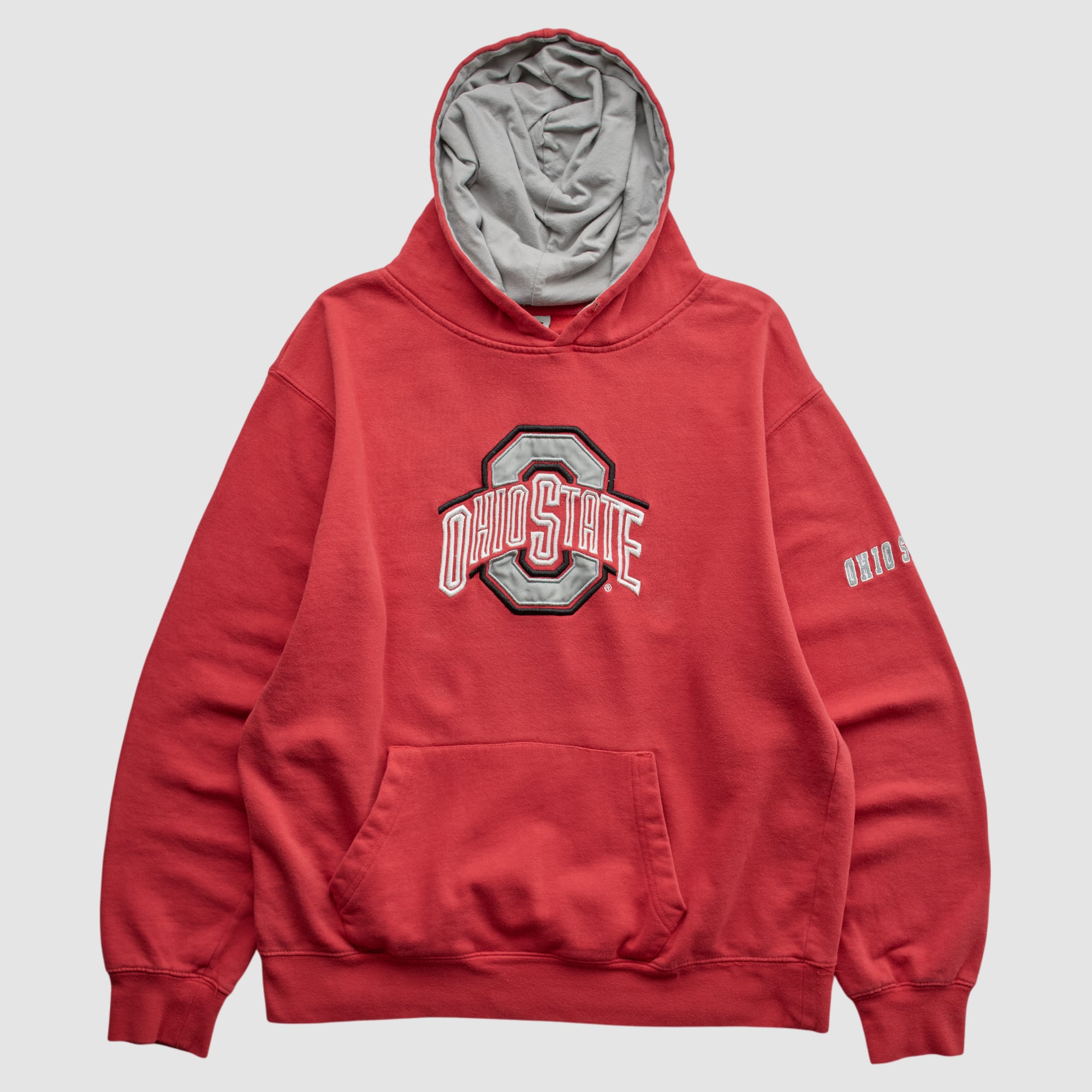 Ohio State Buckeyes Stadium Athletics 2010s Hooded Pullover Sweatshirt - Red - XS