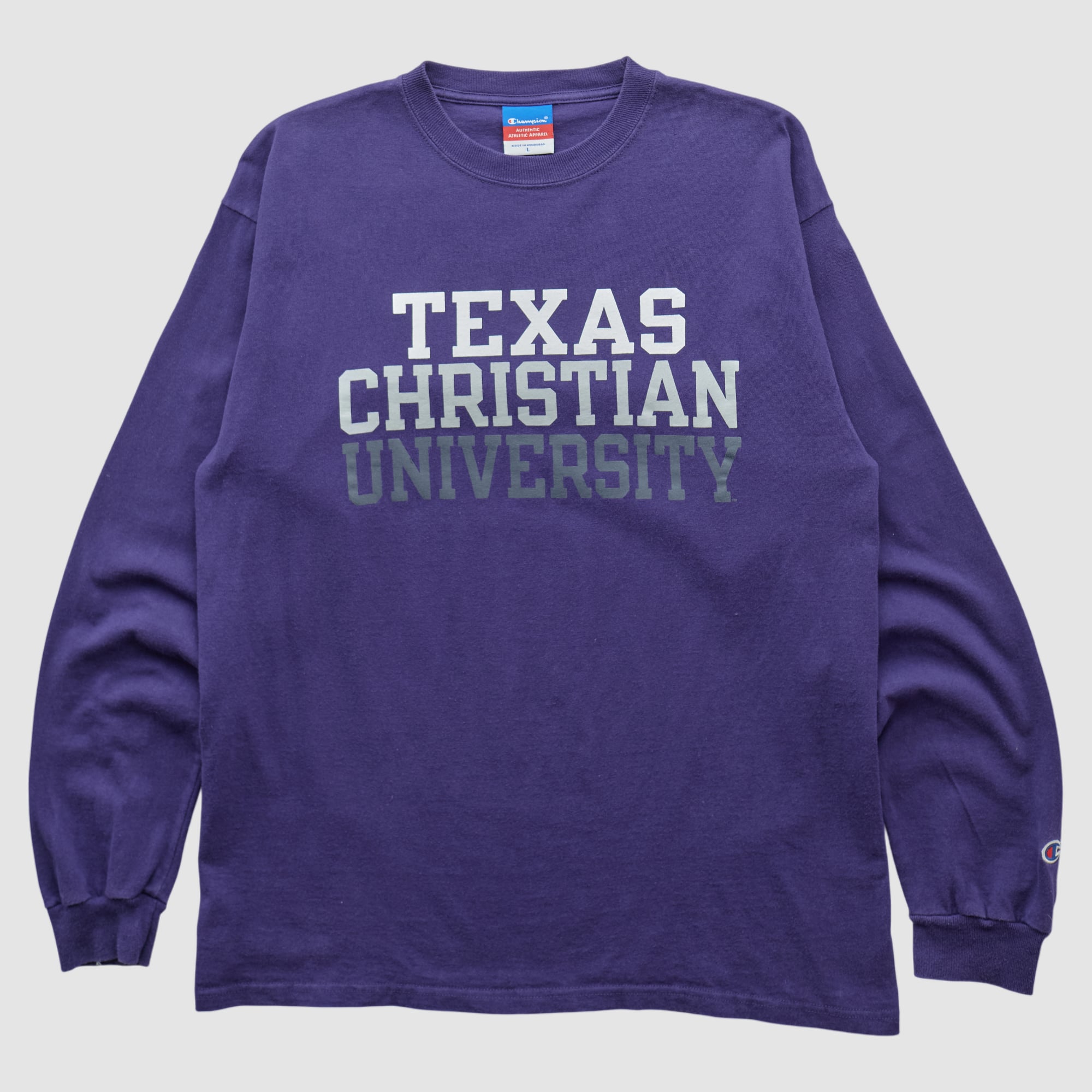 TCU Horned Frogs Champion 2000s Long Sleeve T-shirt - Purple - M