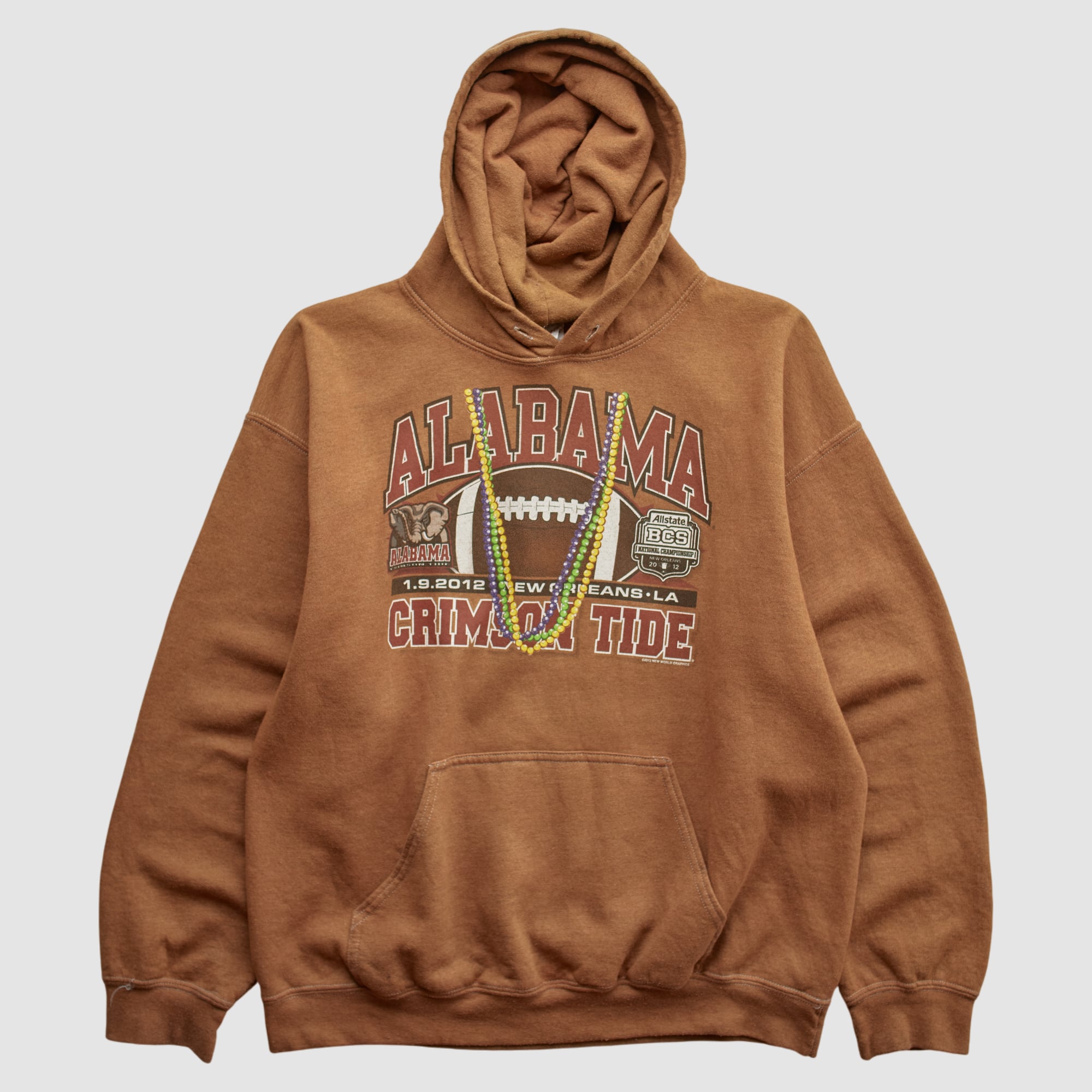 Alabama Crimson Tide Gildan 2012 Hooded Pullover Sweatshirt - Brown - M