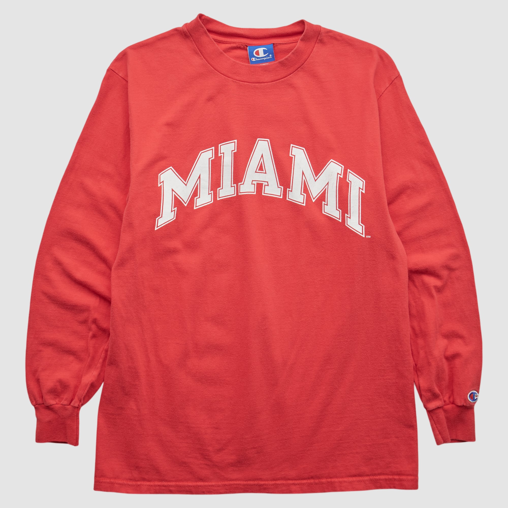 Miami University RedHawks Champion 2000s Long Sleeve T-shirt - Red - S