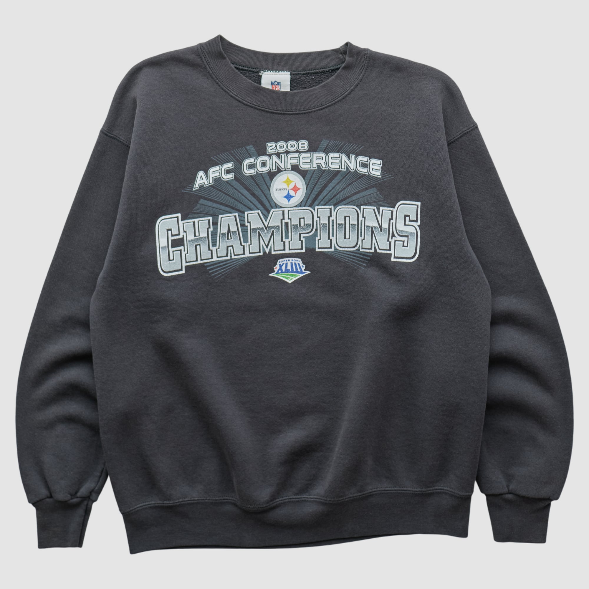 Pittsburgh Steelers NFL 2008 Pullover Sweatshirt - Charcoal - S