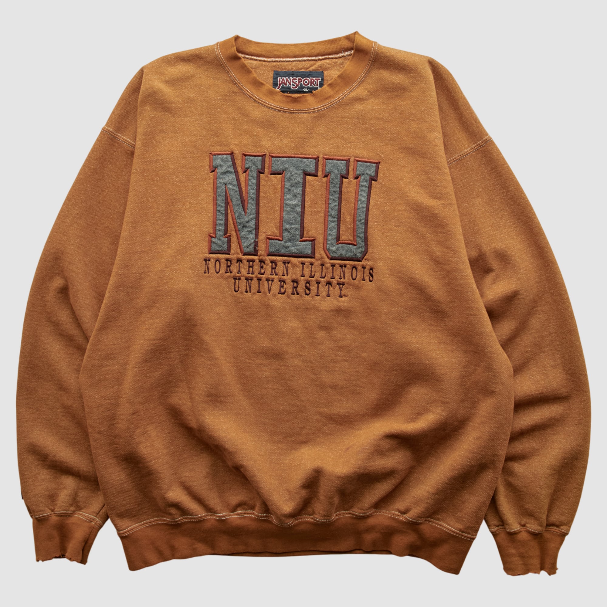 Northern Illinois Huskies Jansport 2000s Pullover Sweatshirt - Brown - XL