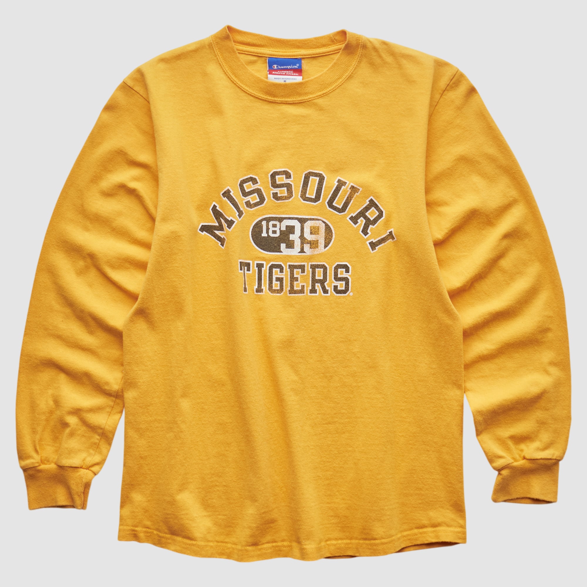 Missouri Tigers Champion 2000s Long Sleeve T-shirt - Yellow - S