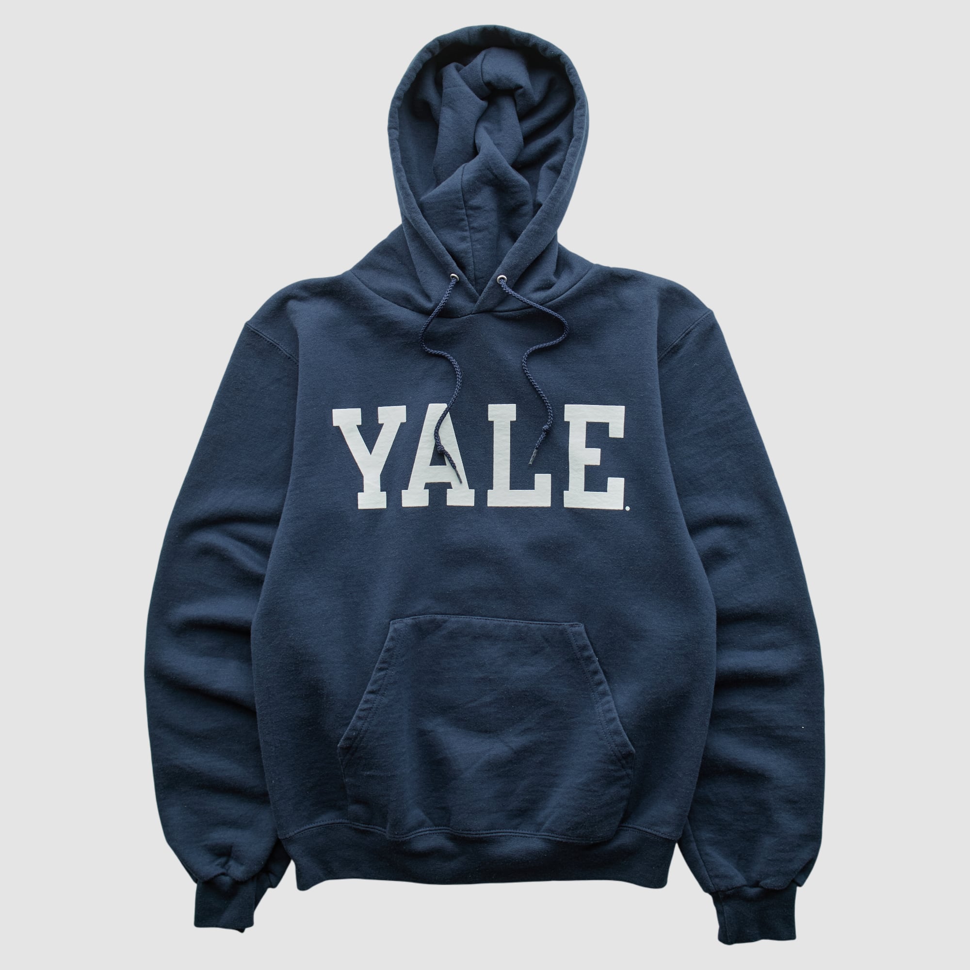 Yale Bulldogs Champion 2000s Hooded Pullover Sweatshirt - Navy - XXS