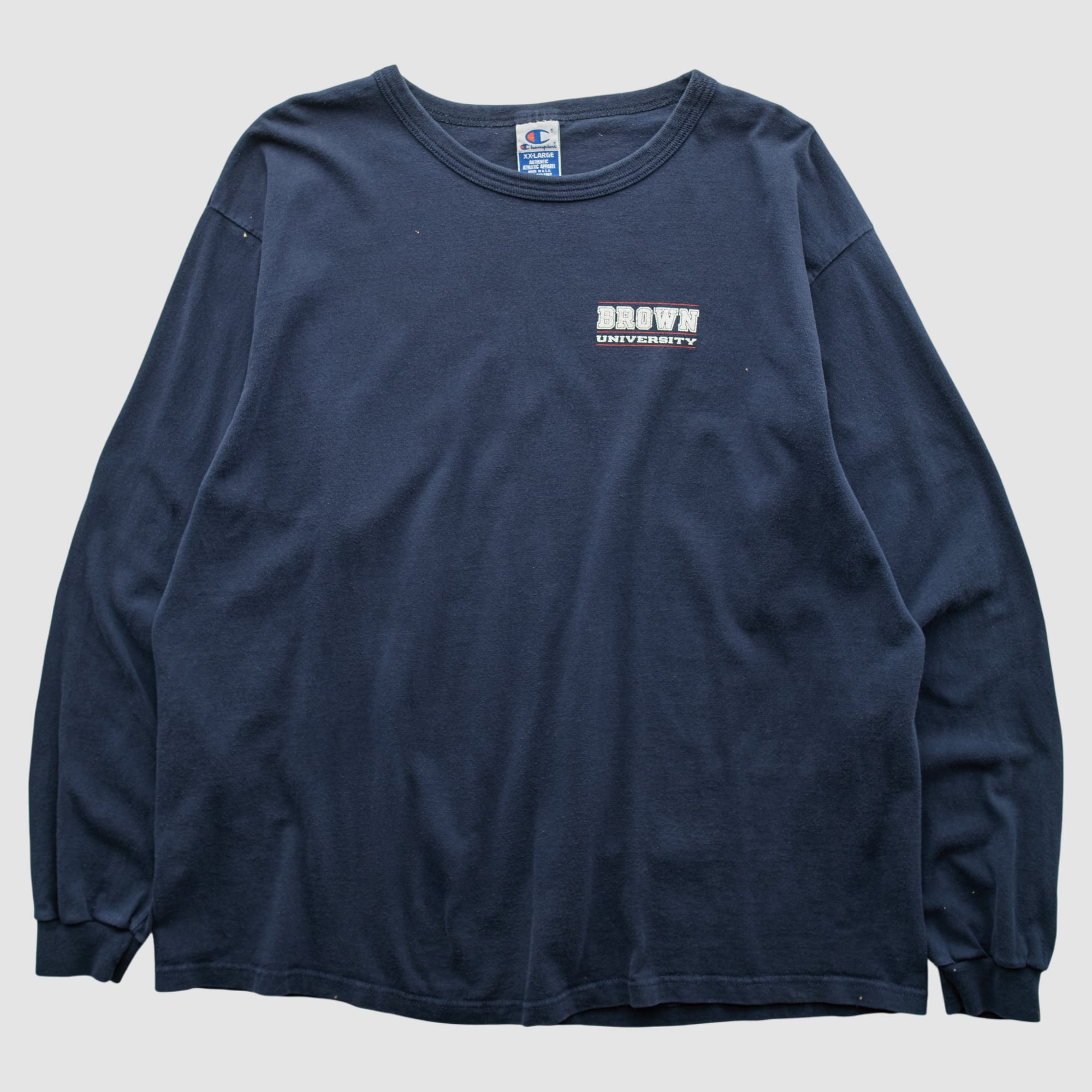 Brown Bears Champion 90s Long Sleeve T-shirt - Navy - 3XL