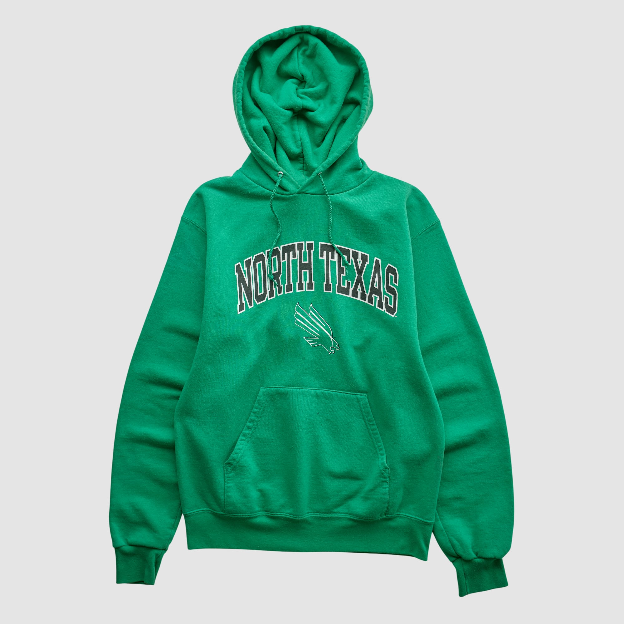North Texas Mean Green Champion 2000s Hooded Pullover Sweatshirt - Green - S