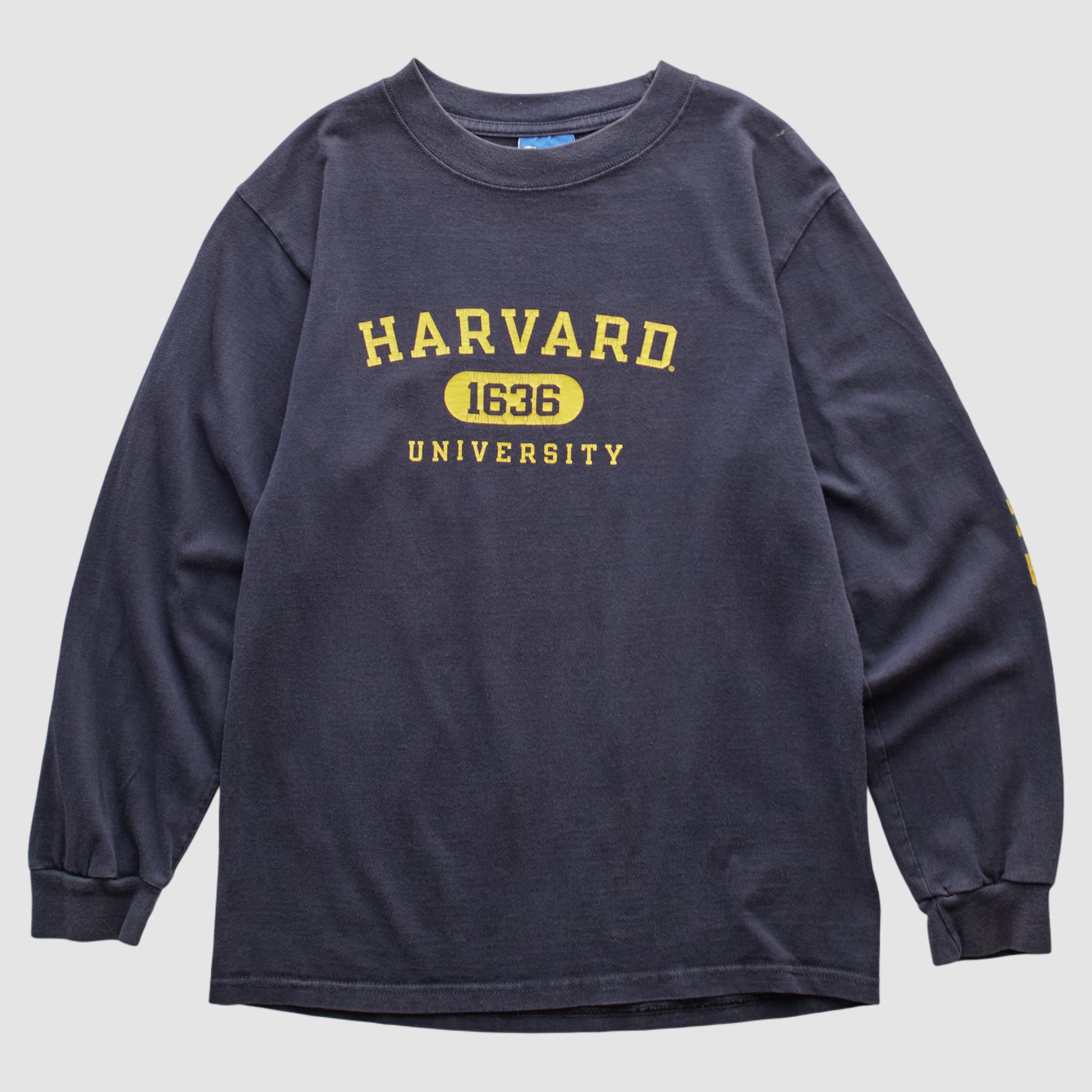 Harvard Crimson Champion 2000s Long Sleeve T-shirt - Navy - S
