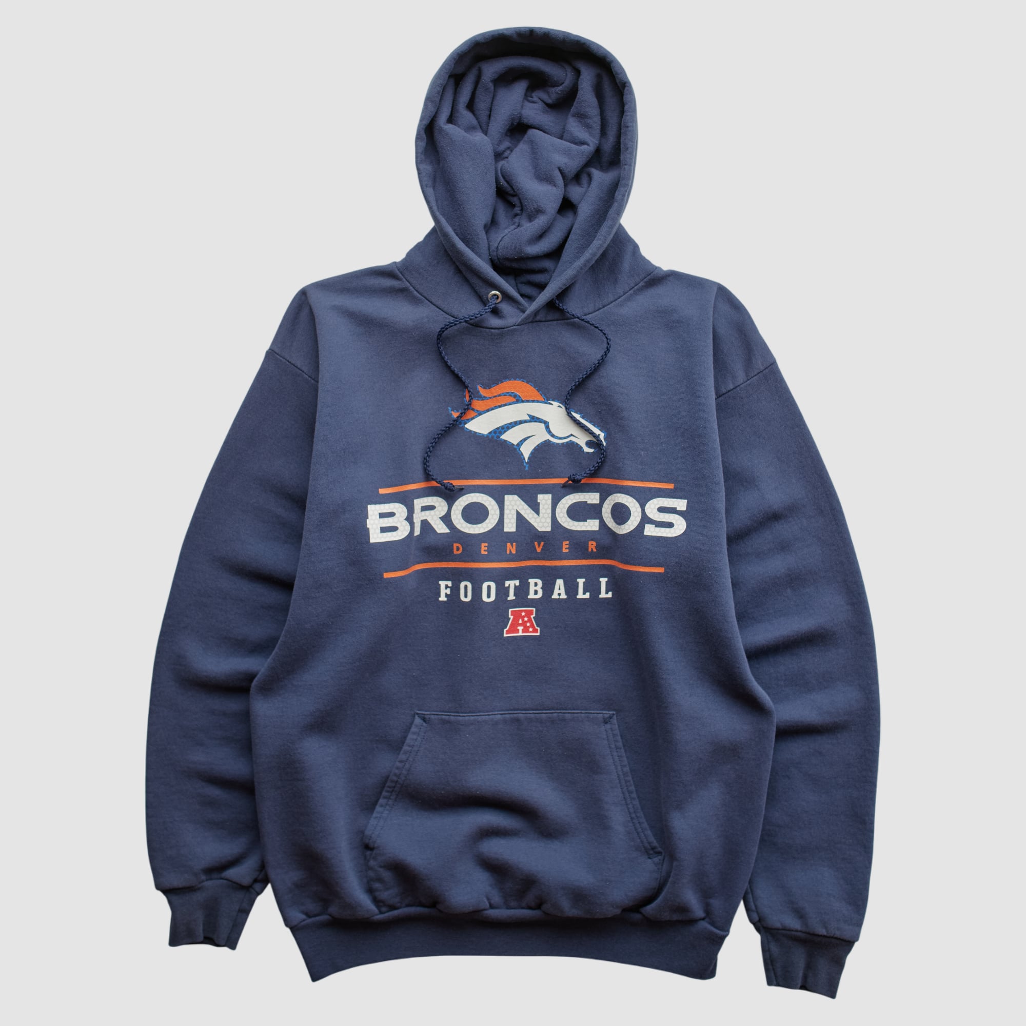 Denver Broncos NFL 2000s Hooded Pullover Sweatshirt - Navy - S