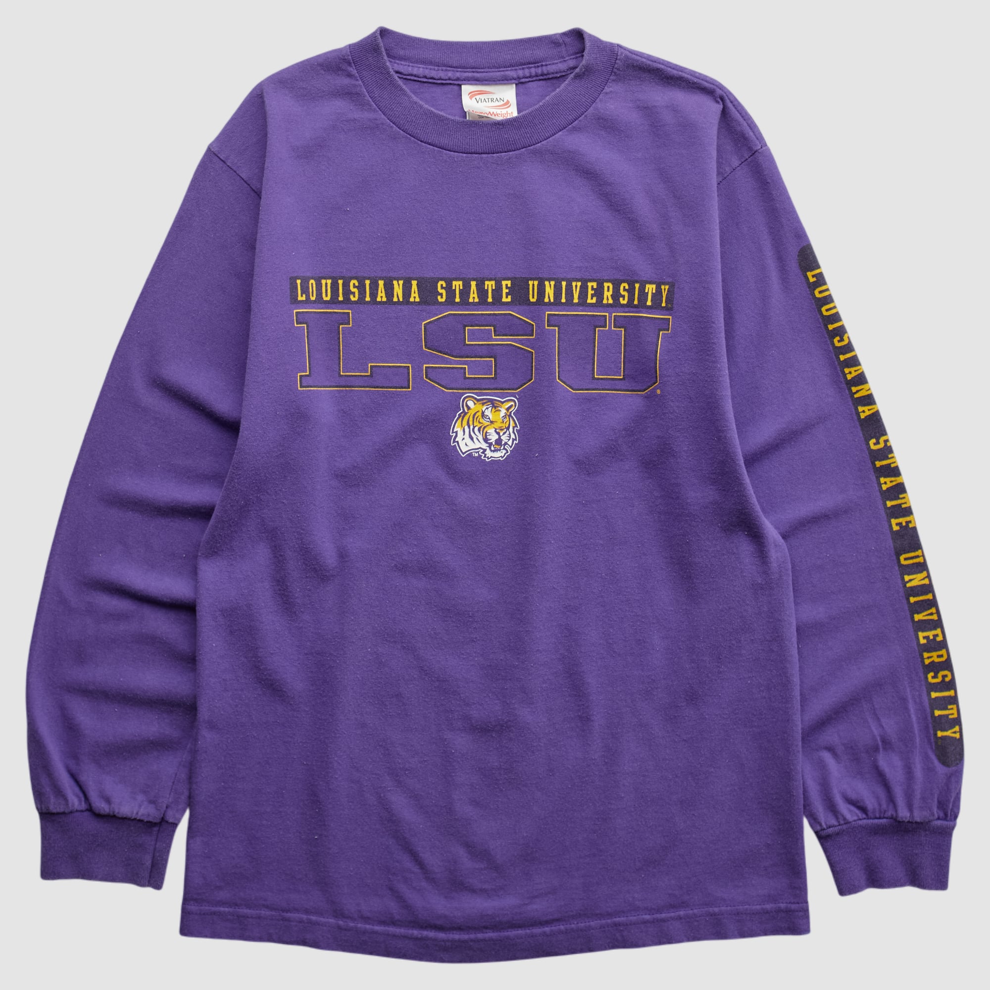 LSU Tigers Viatran 2000s Long Sleeve T-shirt - Purple - XS