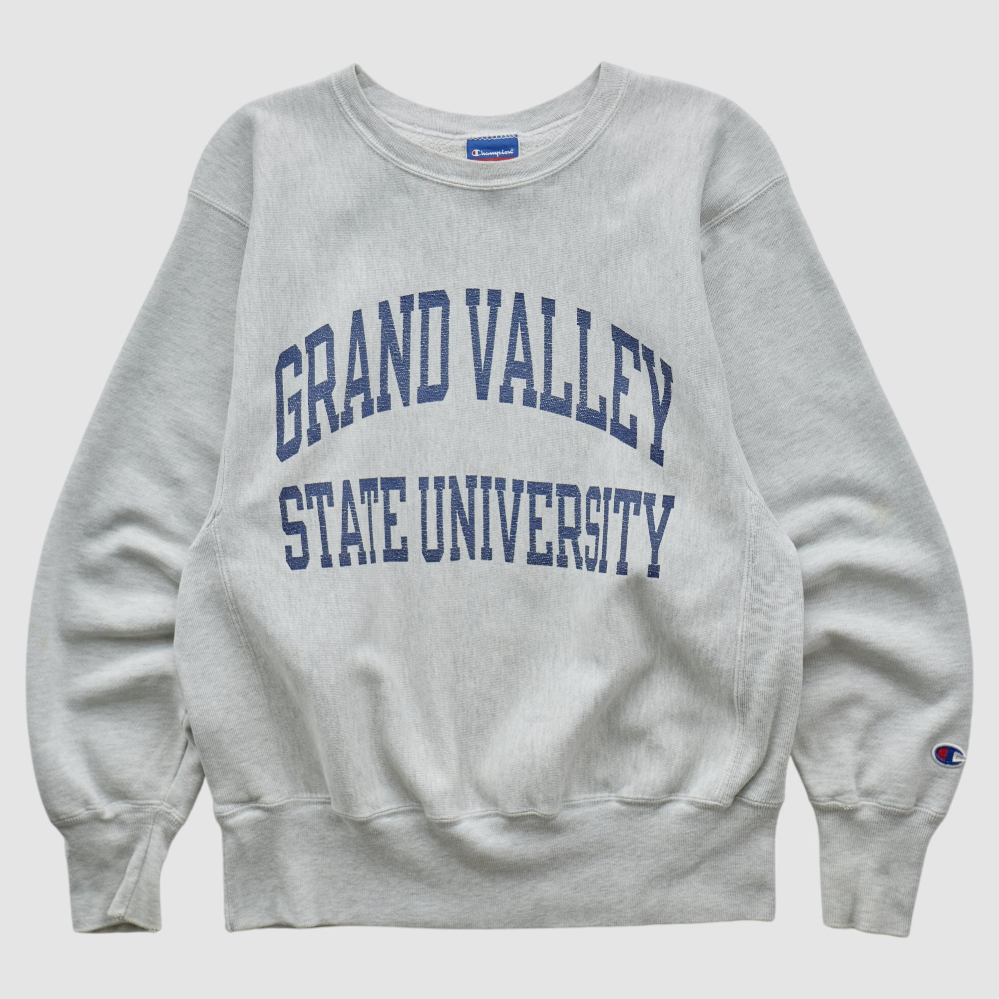 Grand Valley State Lakers Champion 2000s Pullover Sweatshirt - Heather Gray - XS