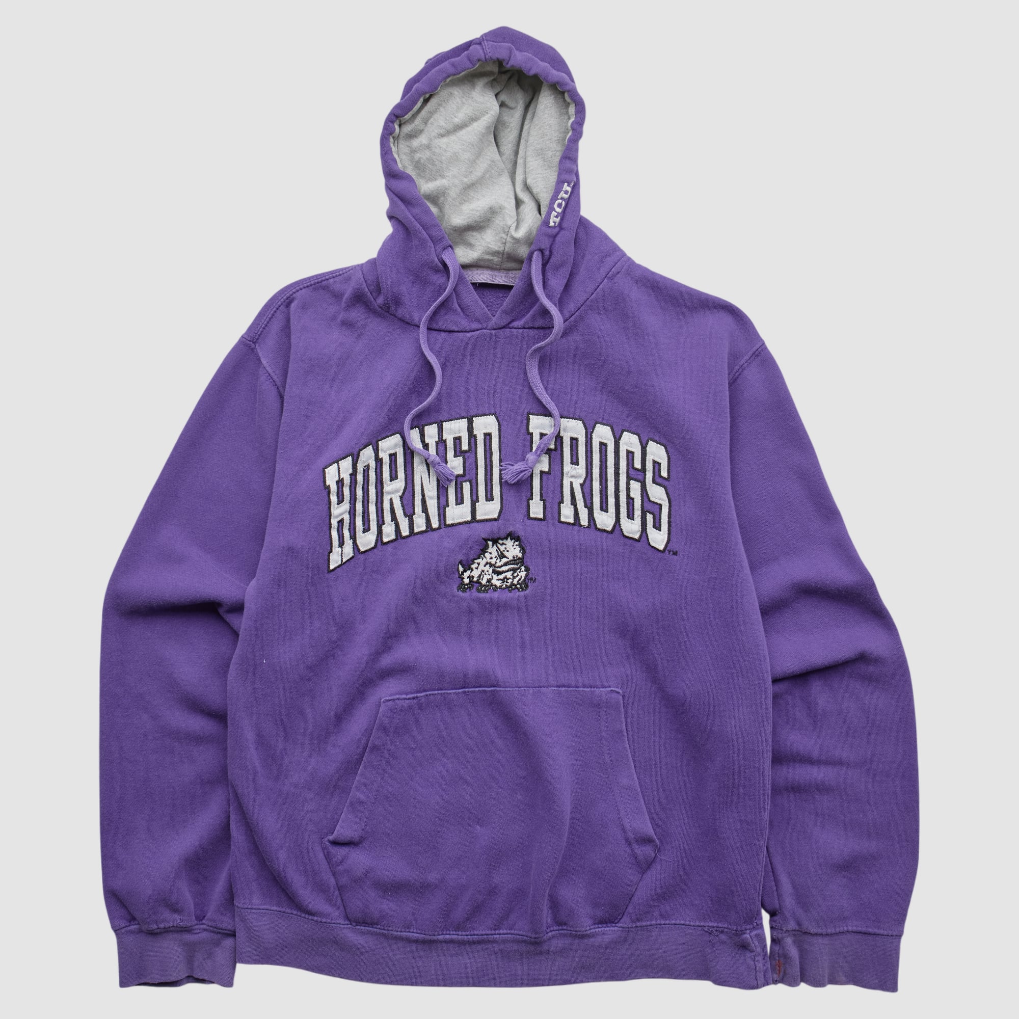 TCU Horned Frogs 2000s Hooded Pullover Sweatshirt - Purple - XS