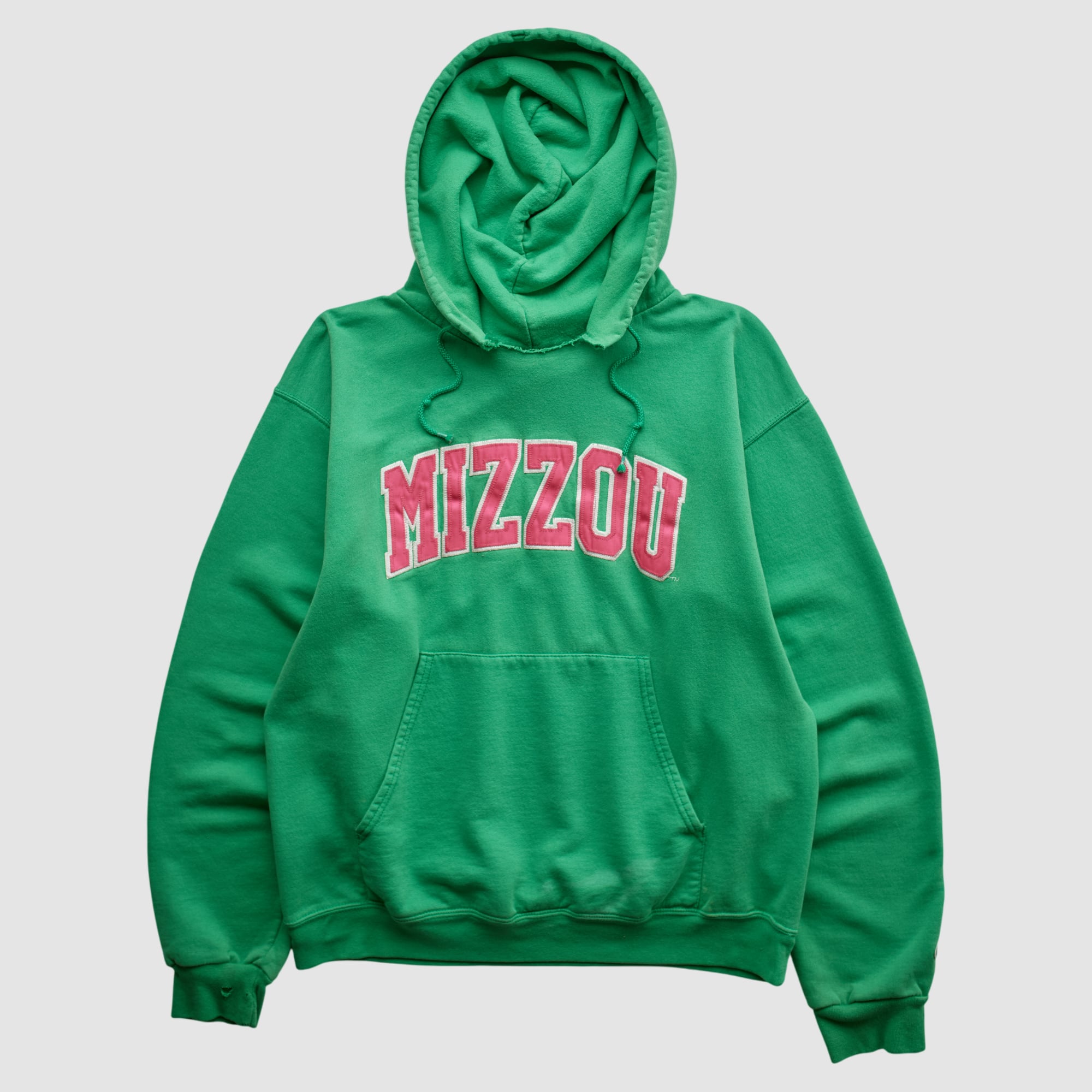 Missouri Tigers Champion 2000s Hooded Pullover Sweatshirt - Green - XS