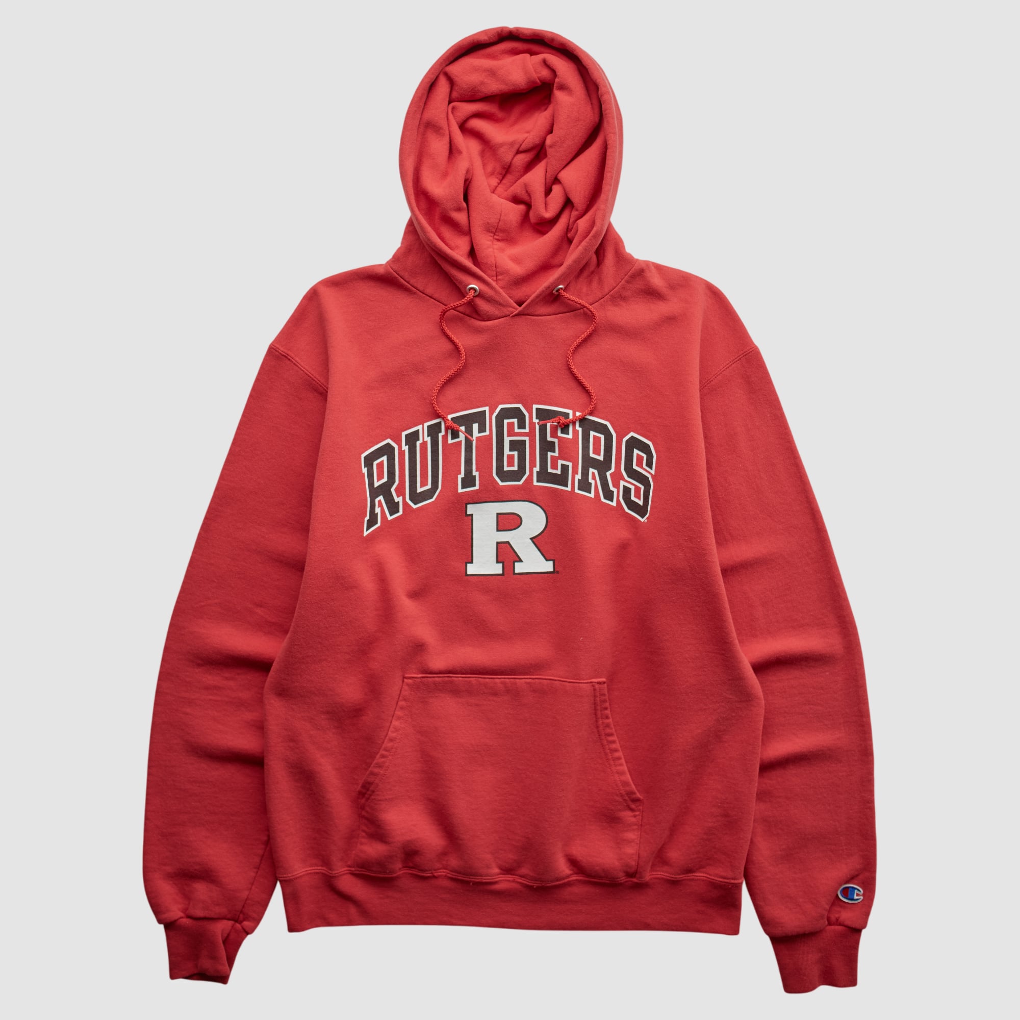Rutgers Scarlet Knights 2000s Hooded Pullover Sweatshirt - Red - S