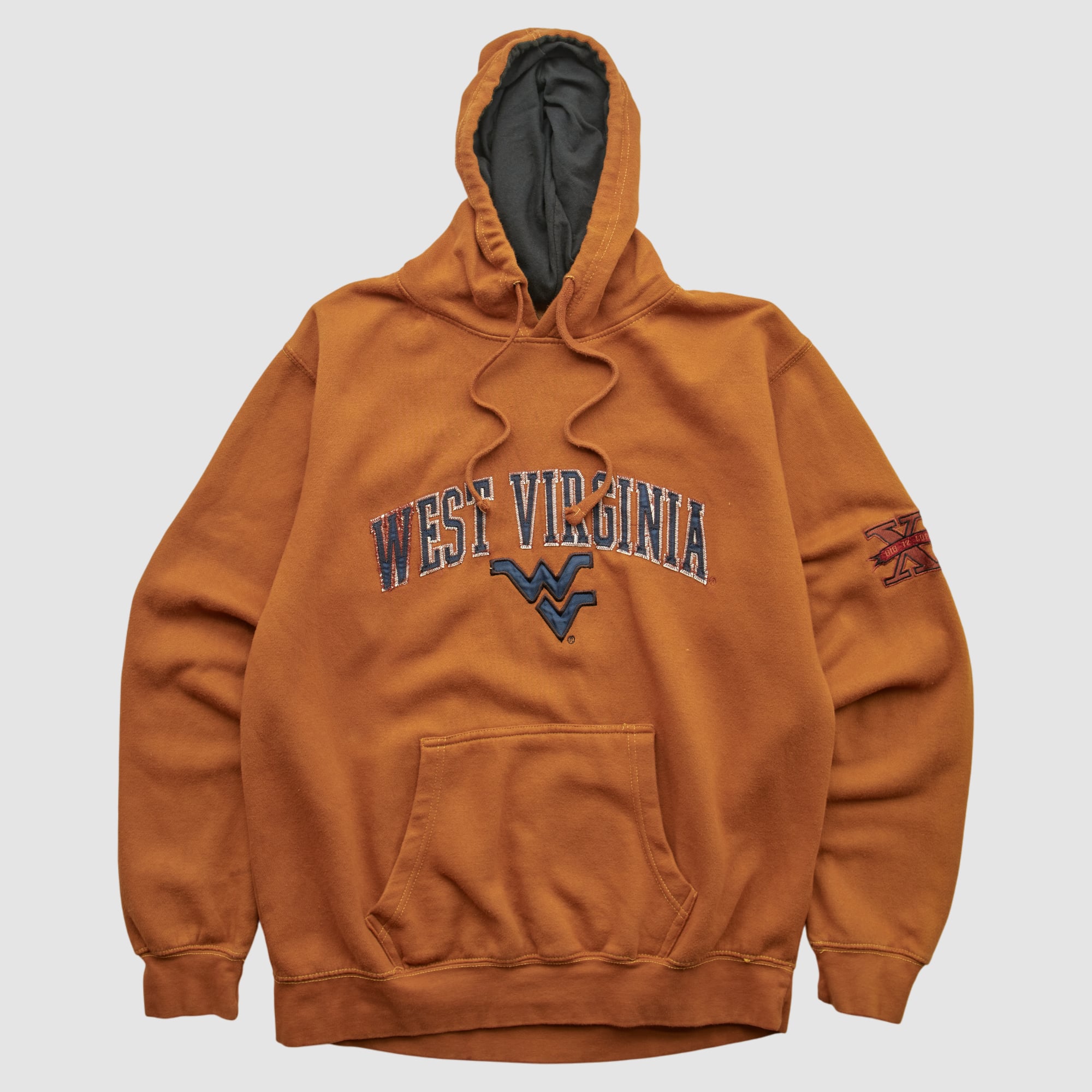 West Virginia Mountaineers 2000s Hooded Pullover Sweatshirt - Orange - M