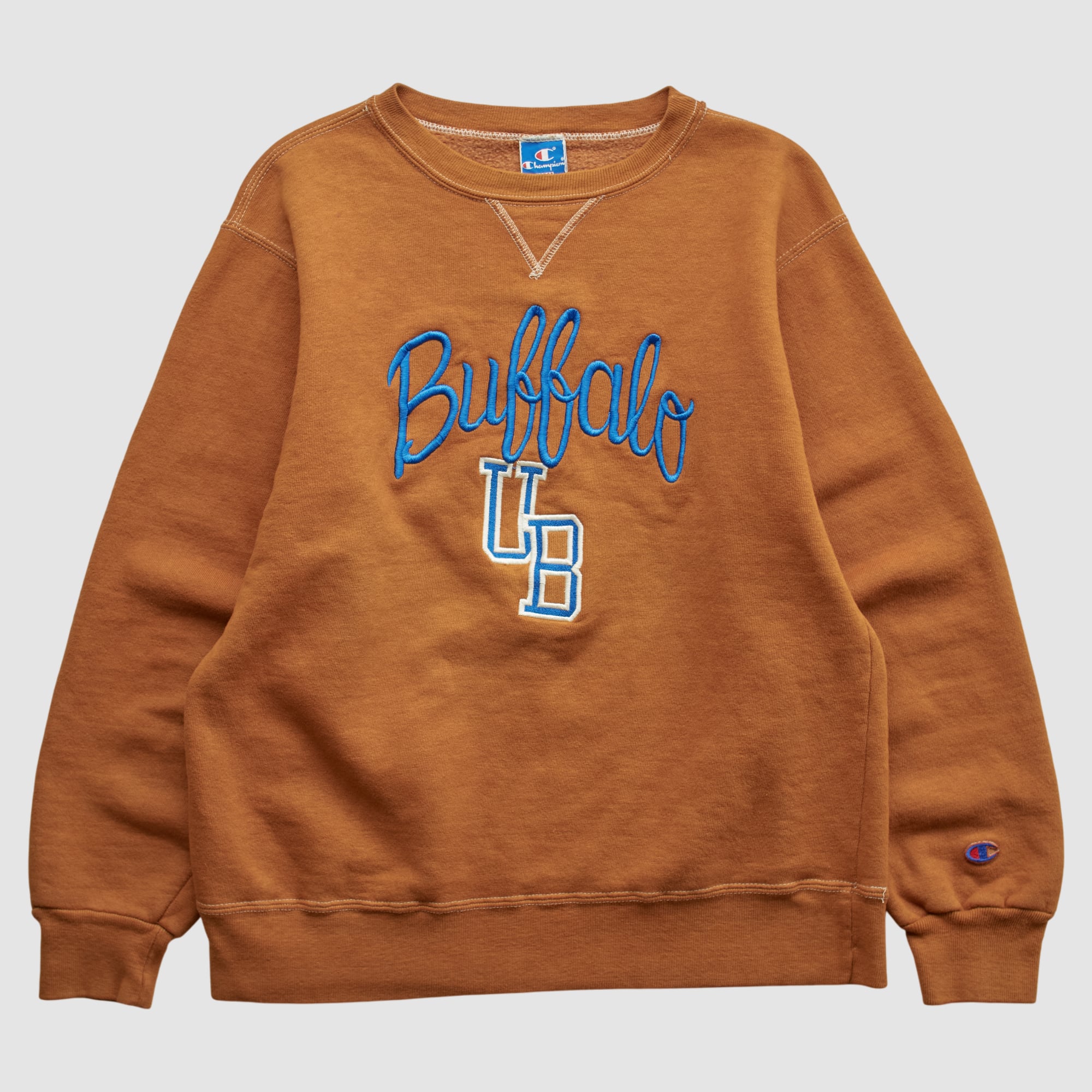 Buffalo Bulls Champion 90s Pullover Sweatshirt - Brown - S