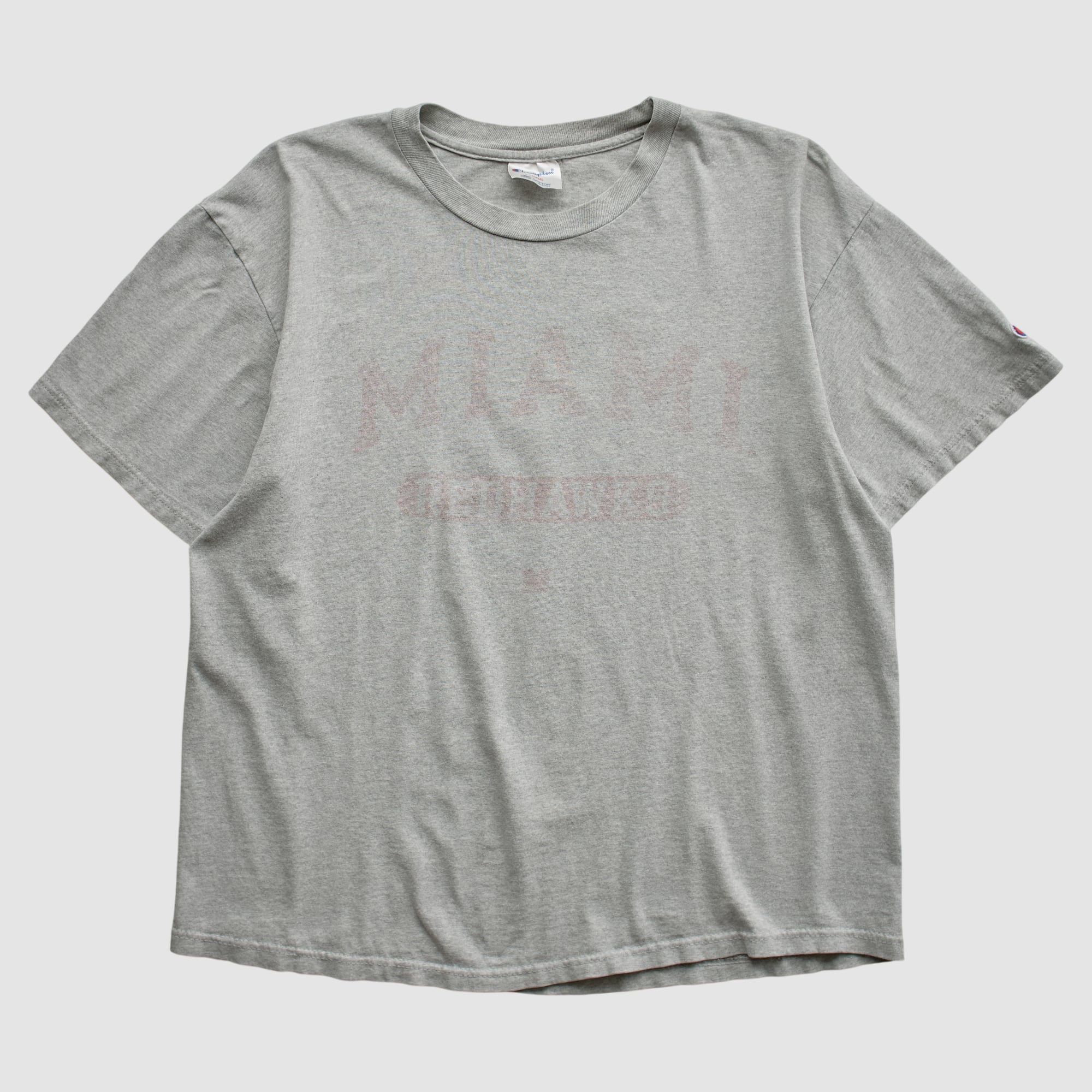Miami University RedHawks Champion 90s T-shirt - Heather Gray - S