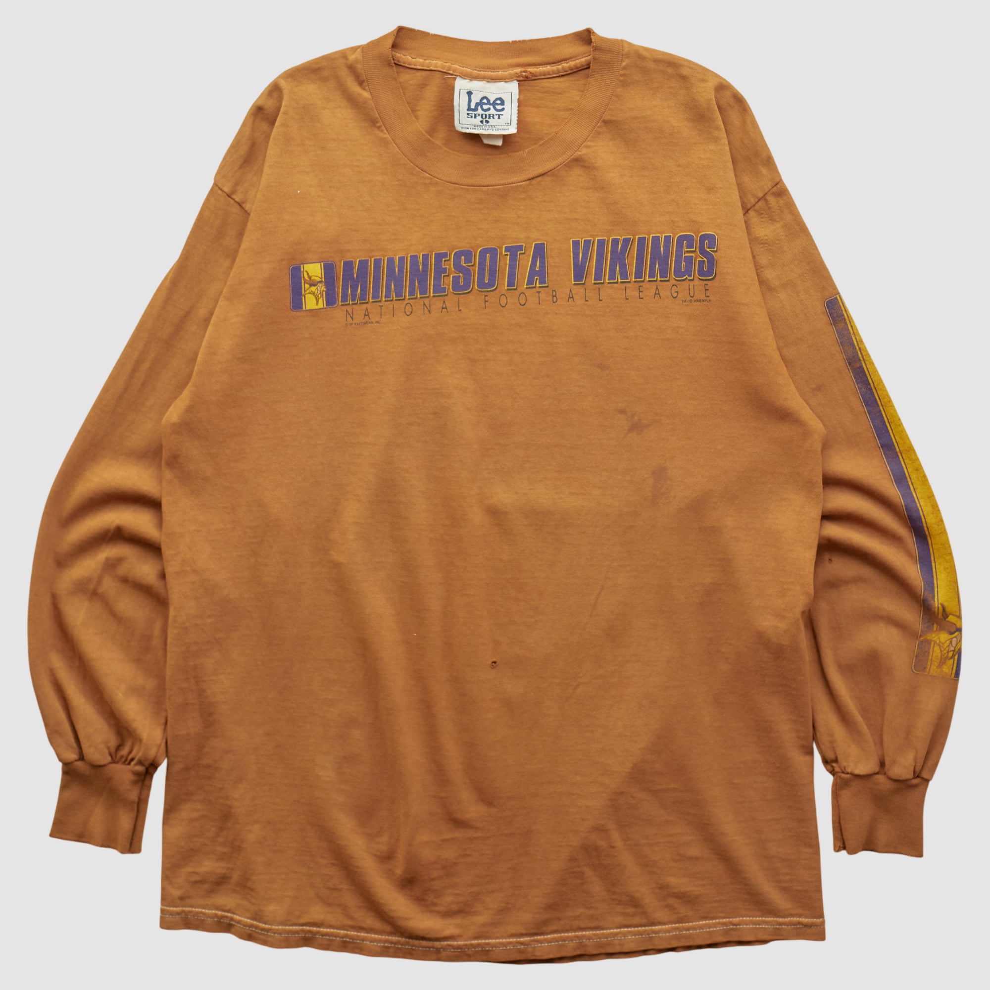 Minnesota Vikings Lee Apparel 2000s Long Sleeve T-shirt - Brown - M