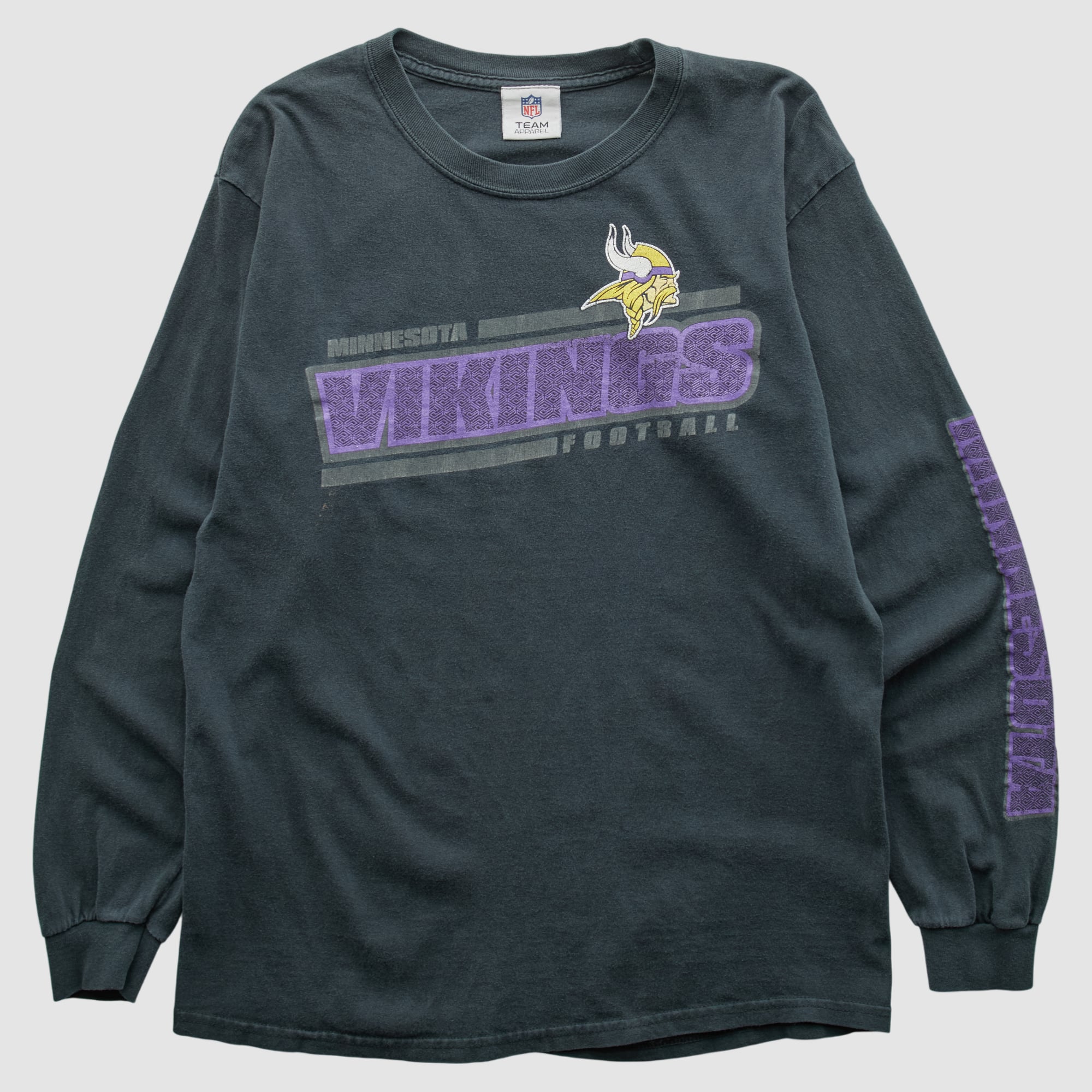 Minnesota Vikings NFL 2010s Long Sleeve T-shirt - Charcoal - M